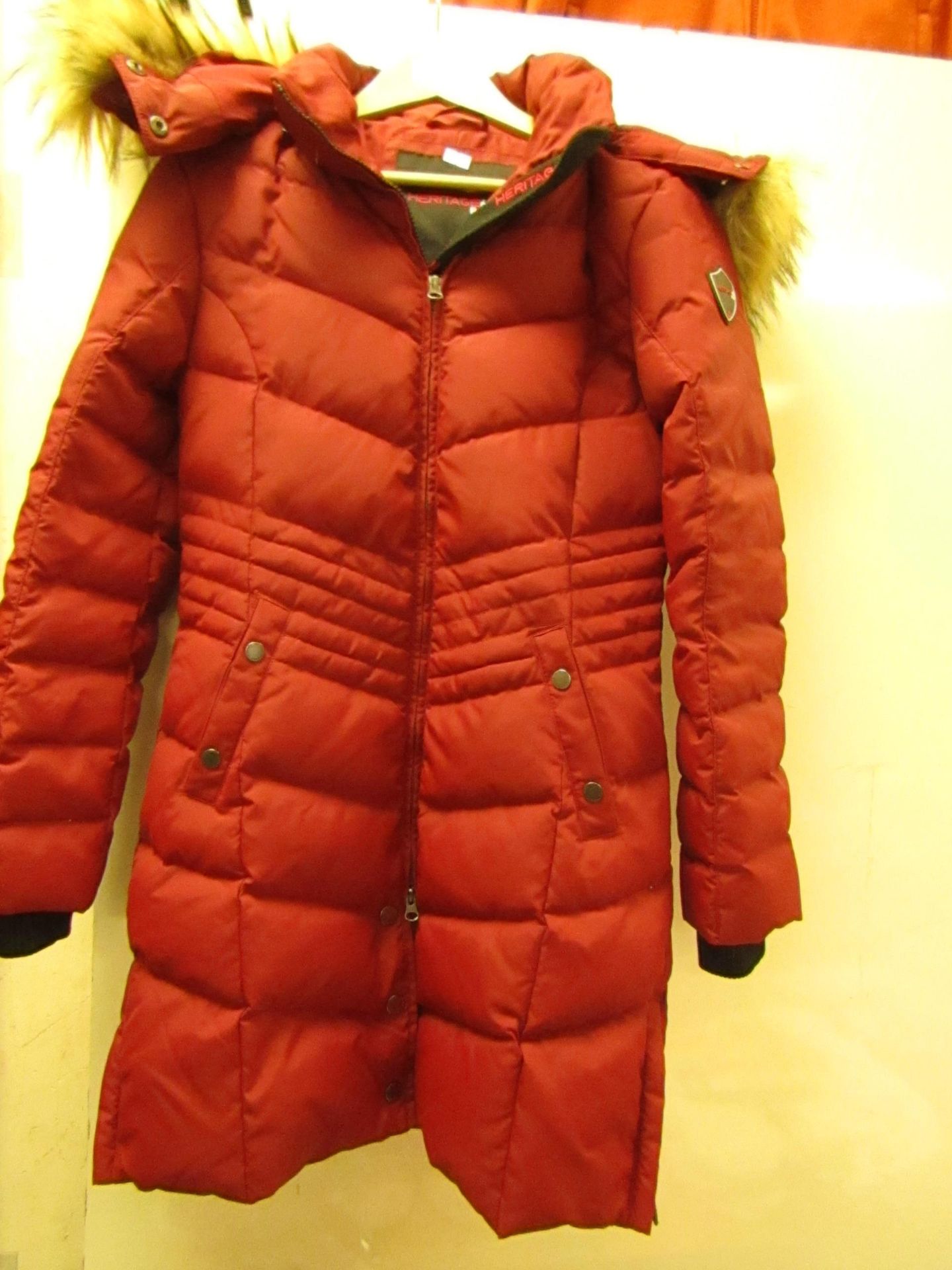 1 x Heritage 63 Pajar Canada Ladies Red Padded Coat size S RRP £120 on ebay (no tag)