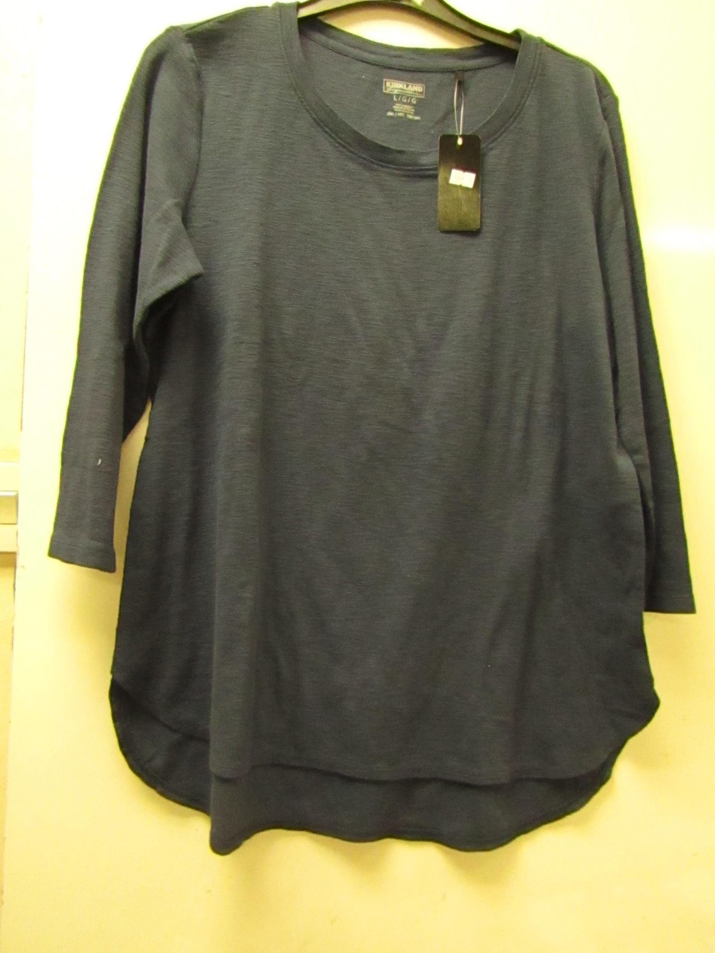 1 x Kirkland Signature Ladies 3/4 Sleeve Top size L new with tag