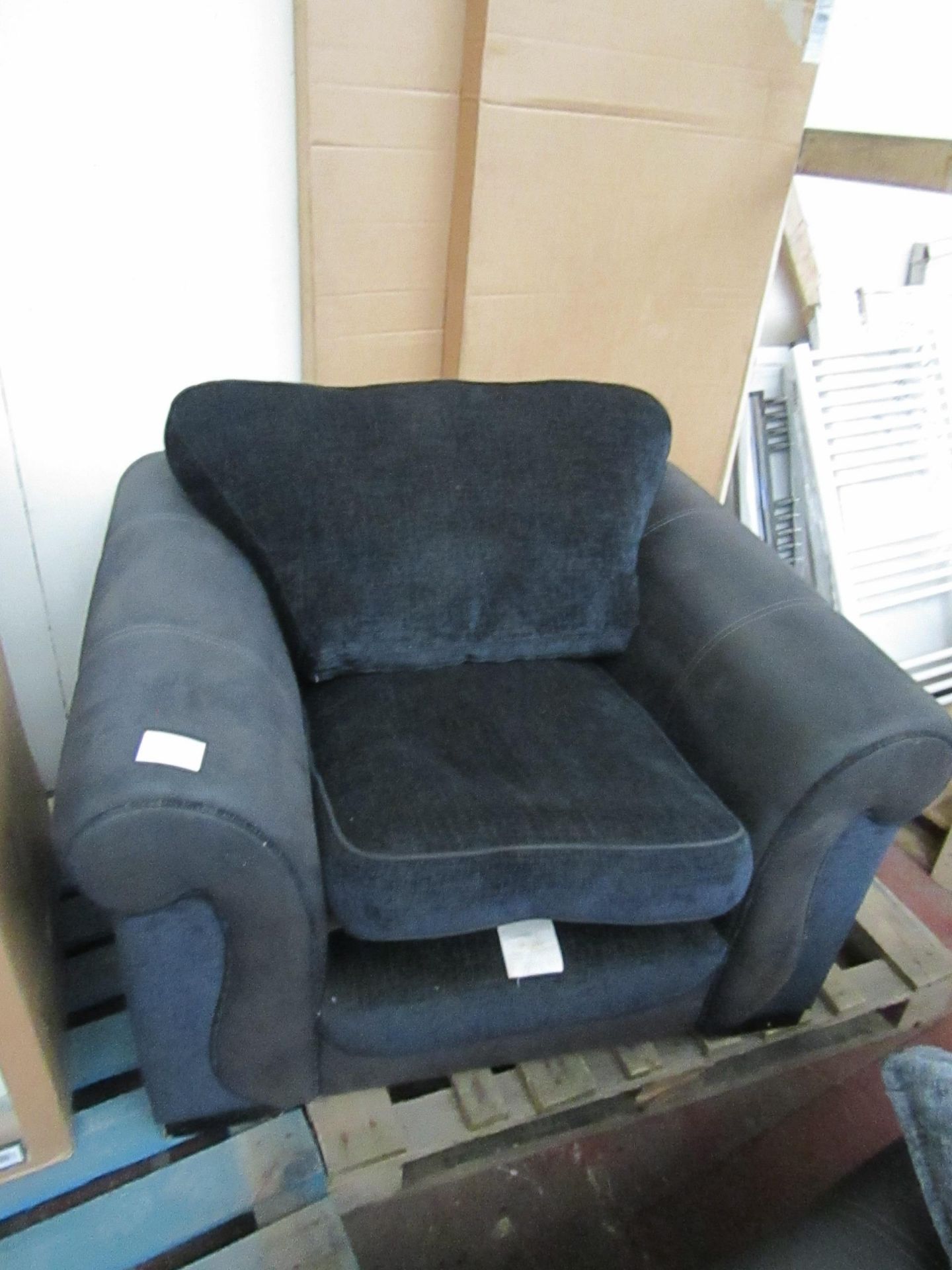 | 1X | MADE.COM ARMCHAIR | IN GOOD CONDITION BUT COULD DO WITH A CLEAN AND DUST IN PLACES | RRP £- |