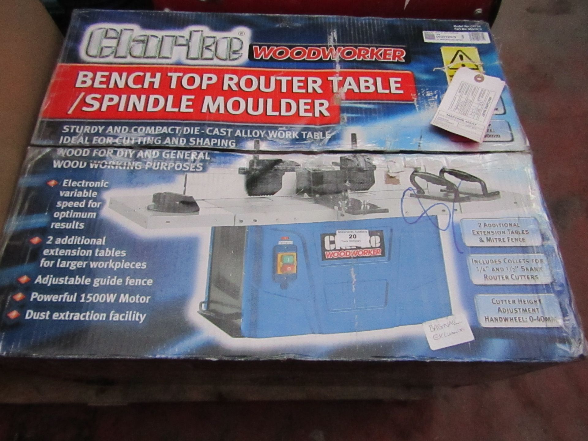 1 CL ROUT /SHARPER CBTSR 8 B102 This lot is a Machine Mart product which is raw and completely