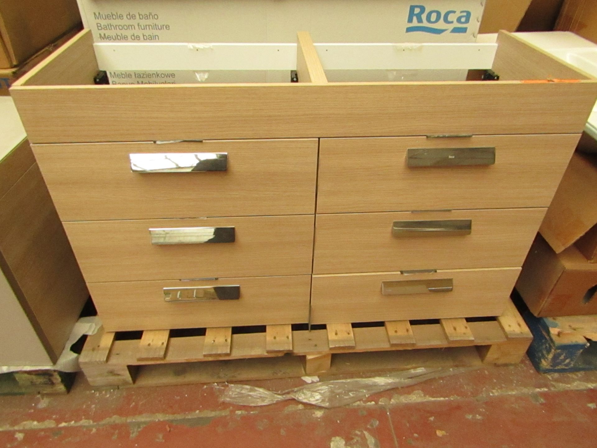 Roca base furniture 3 drawers Debba 120cm, new and boxed. RRP £800.00 | Picture is for display