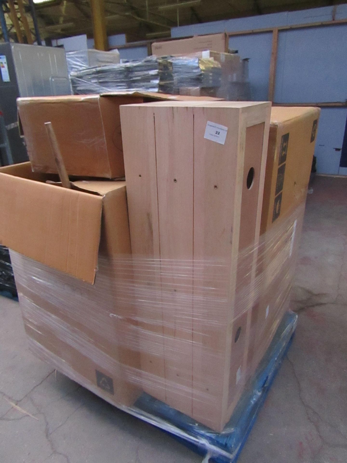 | 1X | PALLET OF SWOON B.E.R FURNITURE, UNMANIFESTED, WE HAVE NO IDEA WHAT IS ON THIS PALLET OR