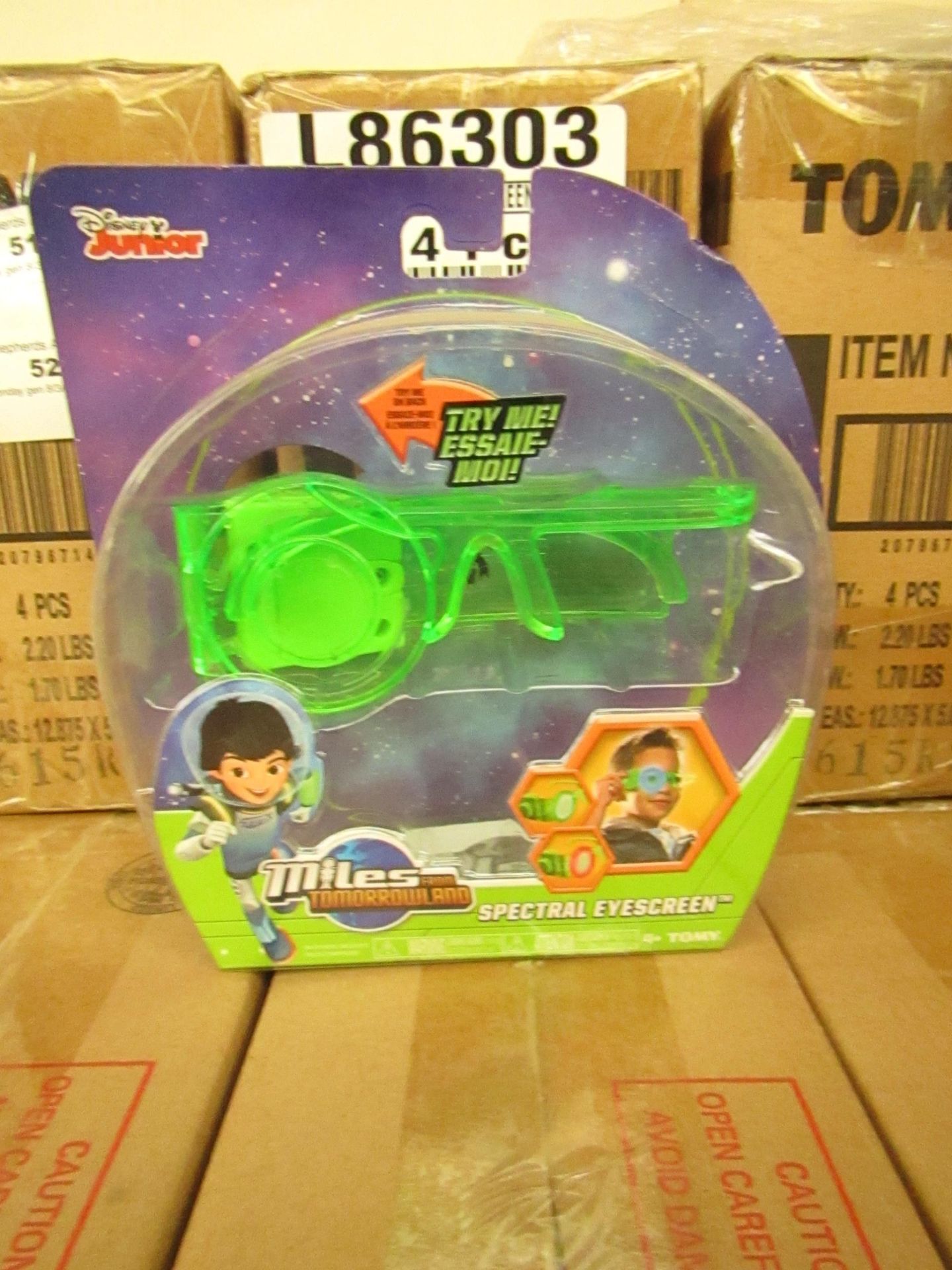 4x Disney Miles from Tommrowland - Spectral Eyescreens - RRP £8.99 each on ebay New & Boxed.