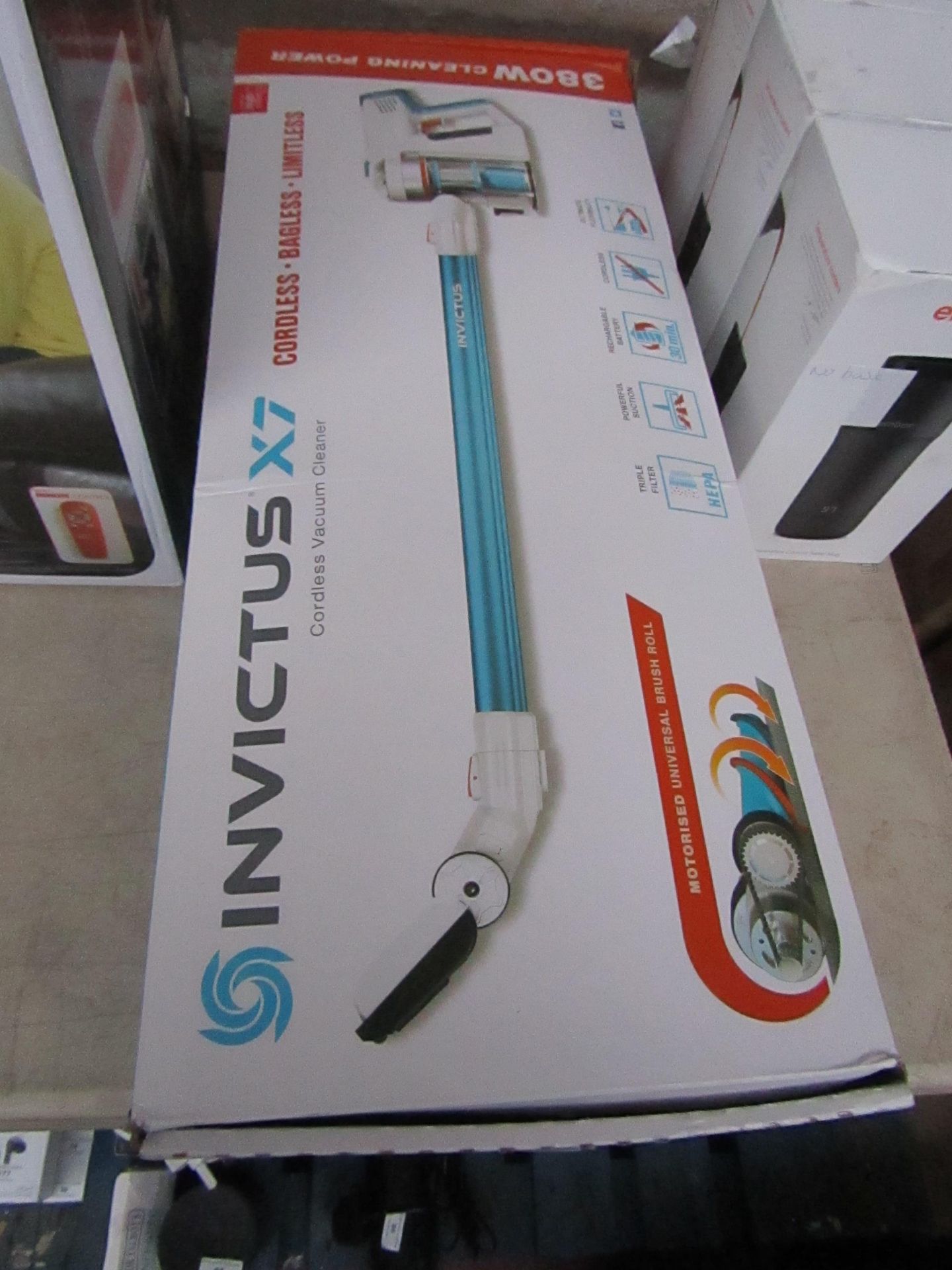 | 1X | INVICTUS X7 CORDLESS | UNCHECKED AND BOXED | NO ONLINE RESALE | RRP £89.99 | TOTAL LOT RRP £