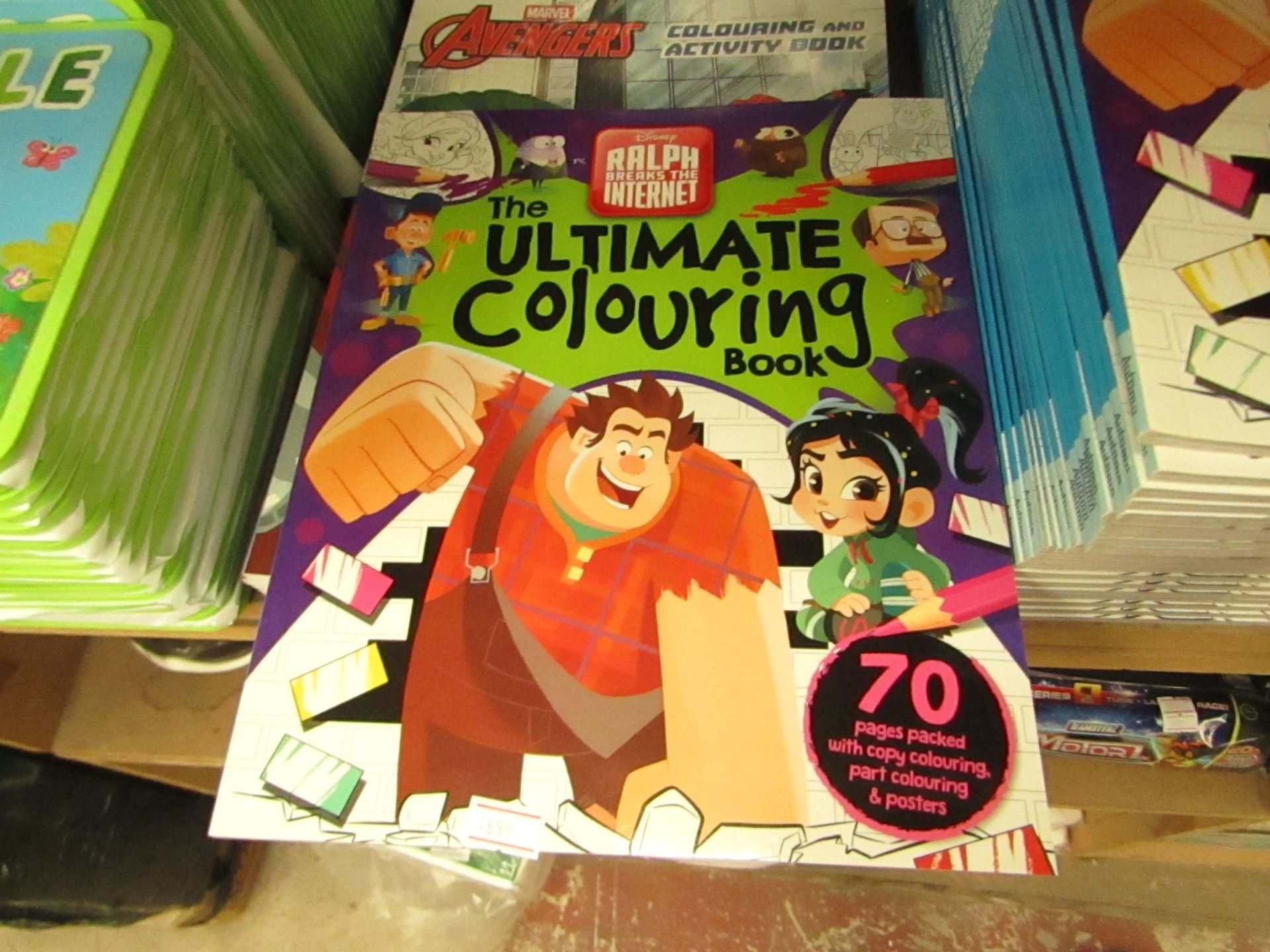 6x Disney Ralph Breaks The Internet - The Ultimate Colouring Book - New.