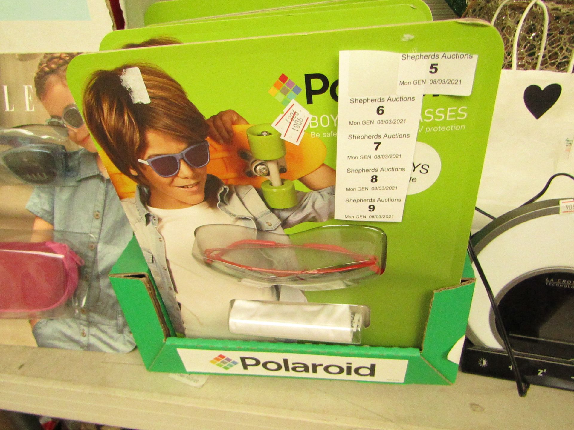 Polaroid - Sunglasses (Boys) Red - Size Medium - New & Packaged.