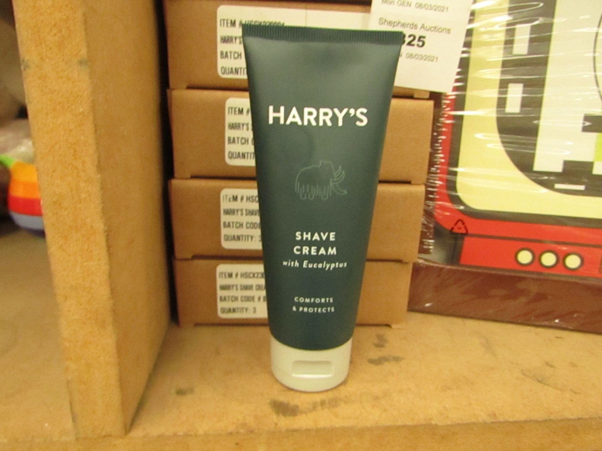 3x Harry's - Shave Cream with Eucalyptus 100ml - Unused & Boxed.