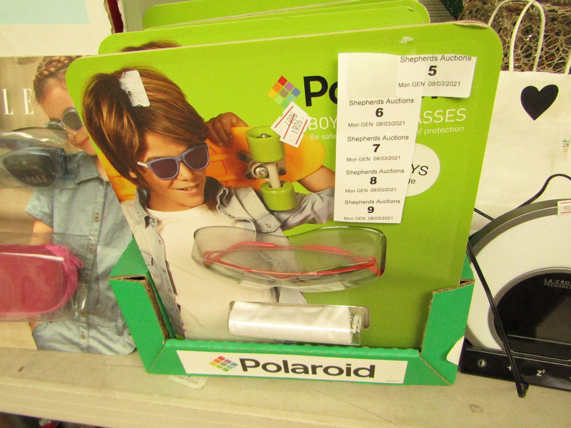 Polaroid - Sunglasses (Boys) Red - Size Medium - New & Packaged.