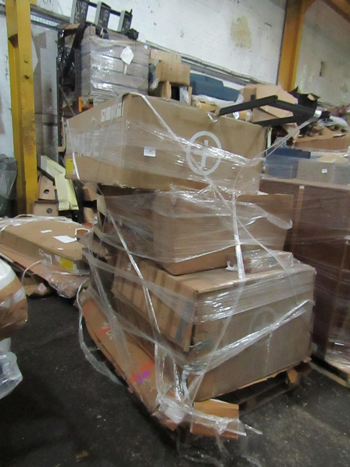 | 1X | PALLET OF RAW CUSTOMER RETURNS MADE.COM STOCK UNMANIFESTED, WE HAVE NO IDEA WHAT IS ON THIS