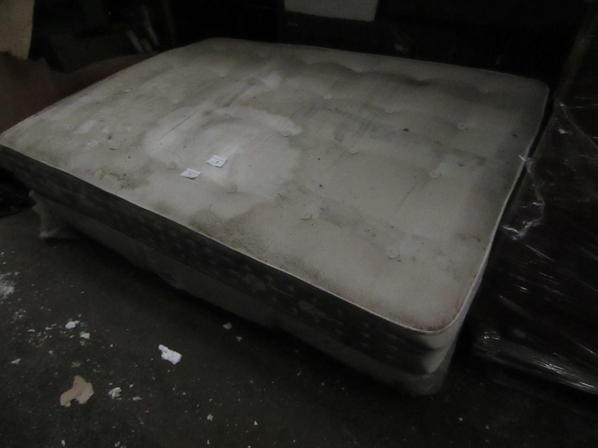 2x Swoon King Size mattresses, extremely dirty from being stored and dropped in a dirty warehouse