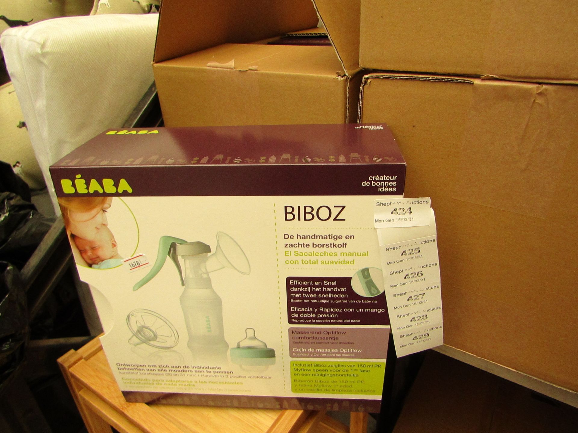 3x BEABA Breast Milk Pump - New & Boxed