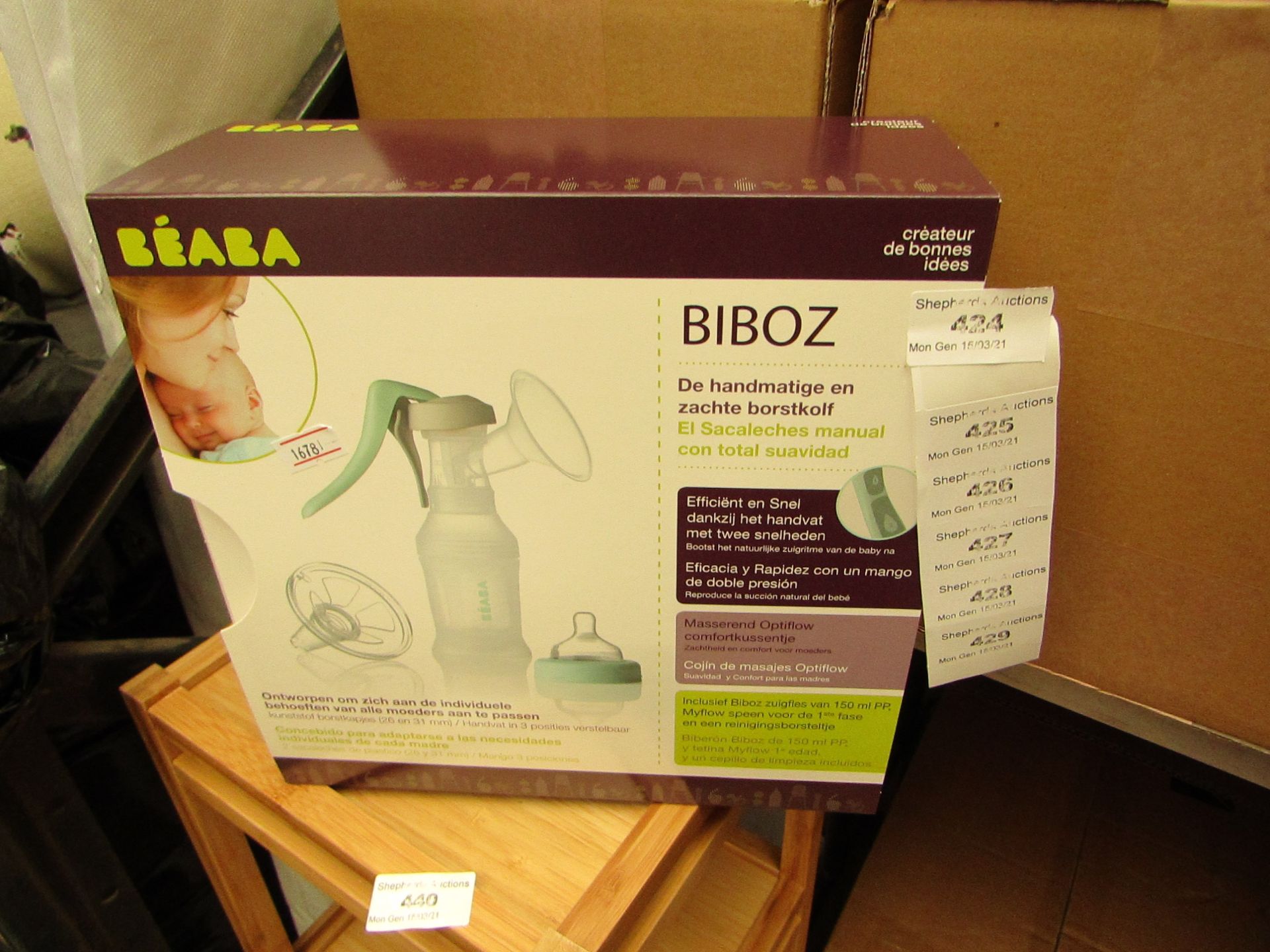 3x BEABA Breast Milk Pump - New & Boxed