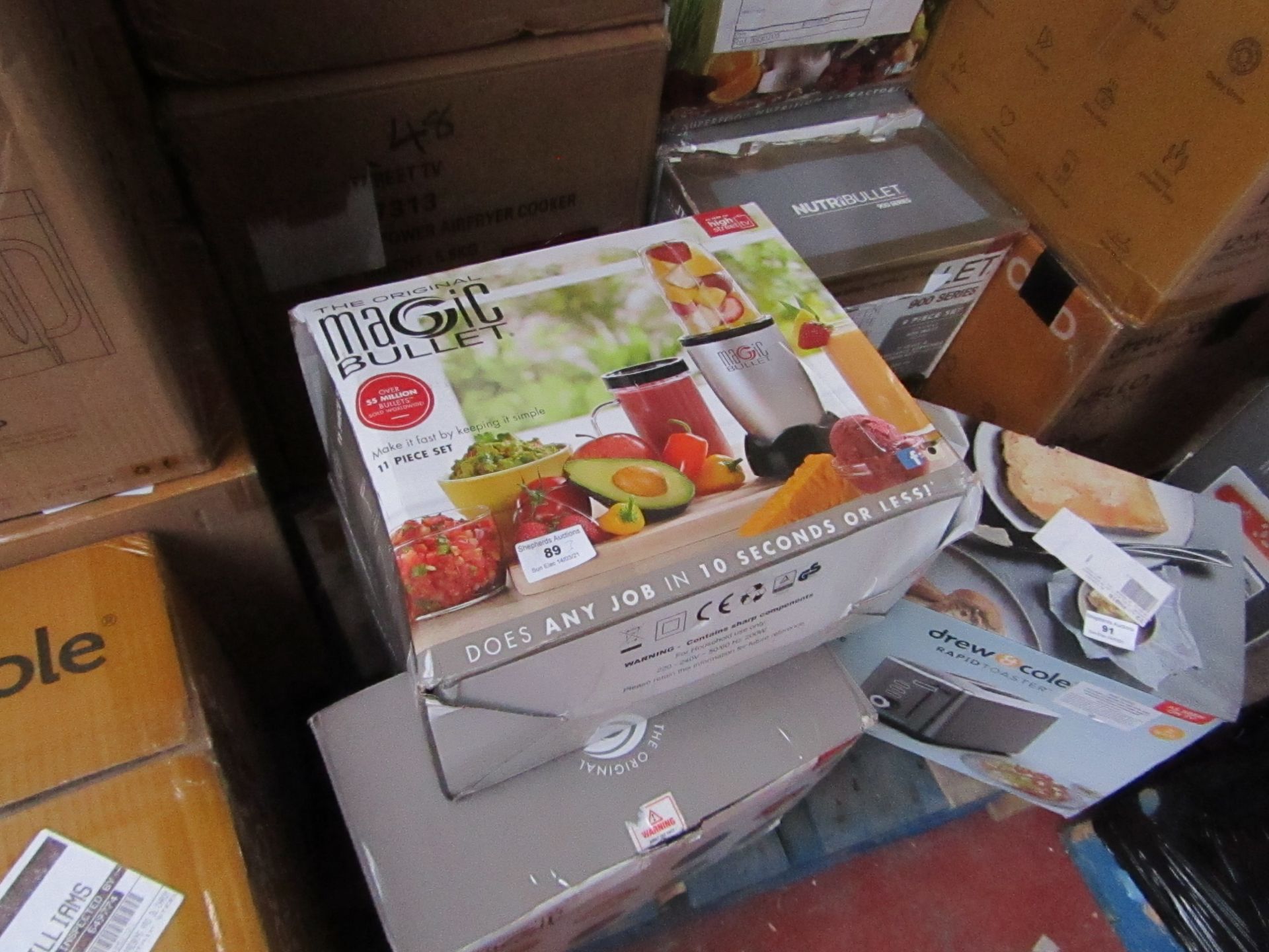 | 3X | THE MAGIC BULLET BLENDER | UNCHECKED AND BOXED | NO ONLINE RESALE | SKU C5060191467360 |