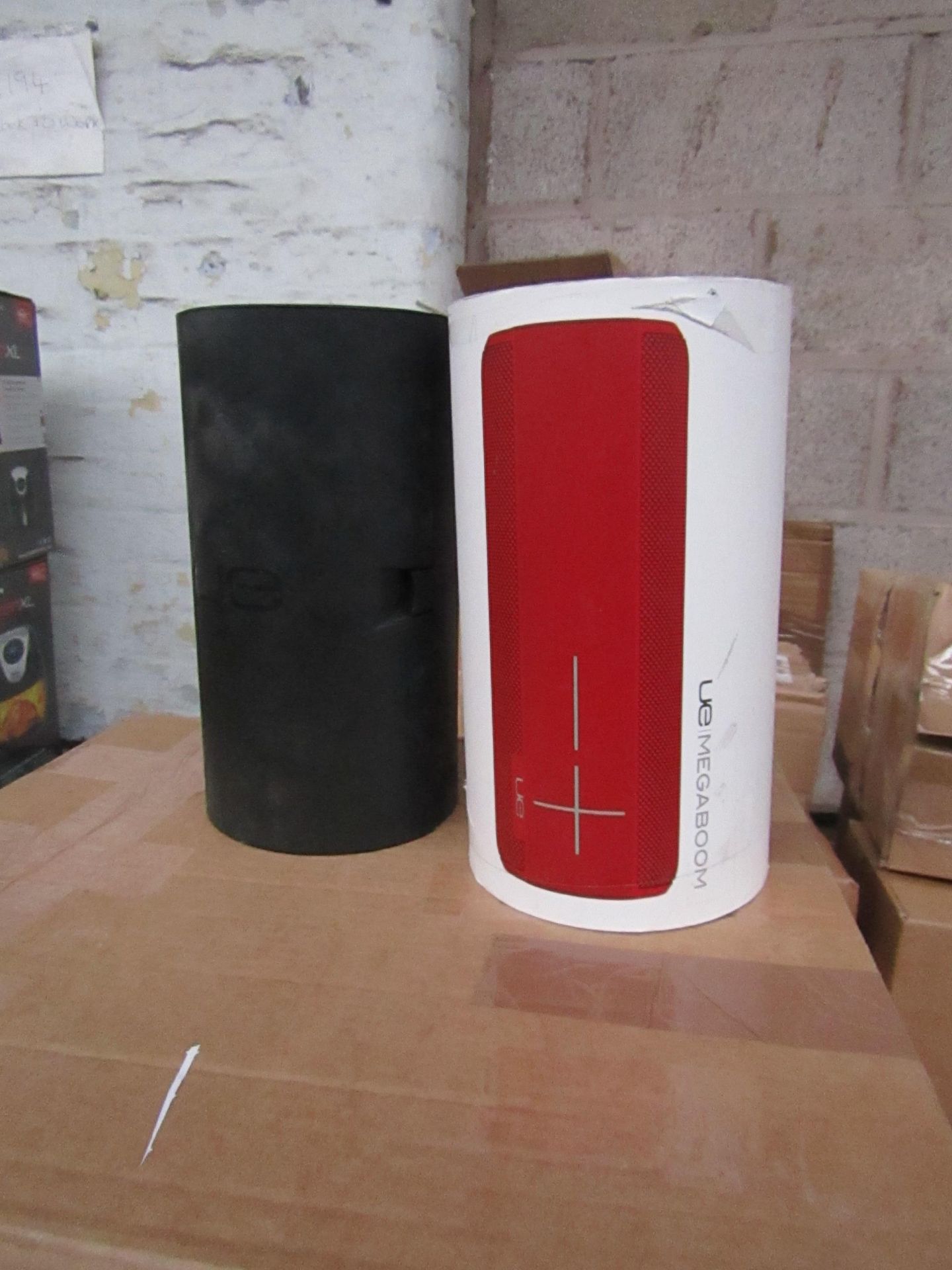 UE Megaboom speaker, unchecked. PLEASE NOTE, this lot is picked at random and you may receive a