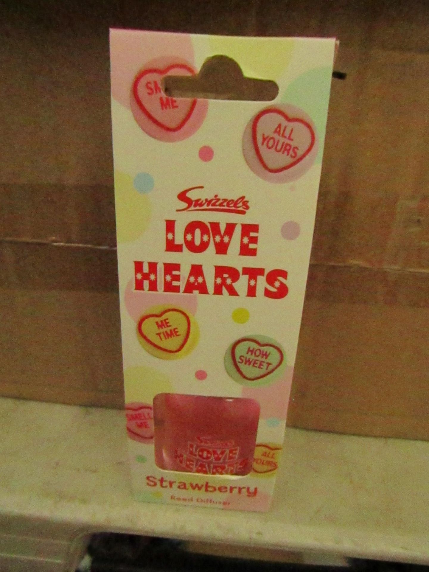 6x Swiwwels - Love Heart Reed Diffuser (Strawberry Scented - 50ml) - New & Sealed.