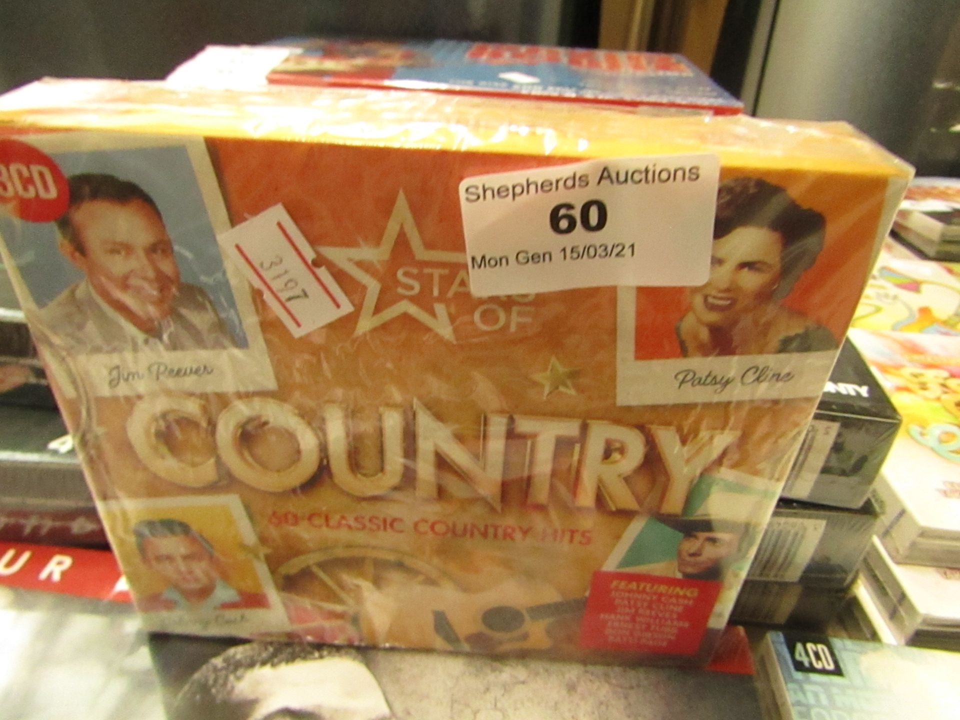 Stars Of Country - 60 Classic Country Hits 3 CDS Set - Unused & Sealed.