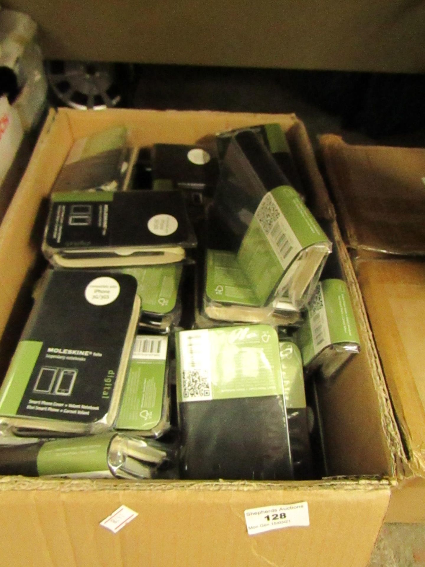 Box Containing Approx 40+ MoleSkine Folio - Phone Cases (Iphone 3G/3GS) - All Unused & Boxed.