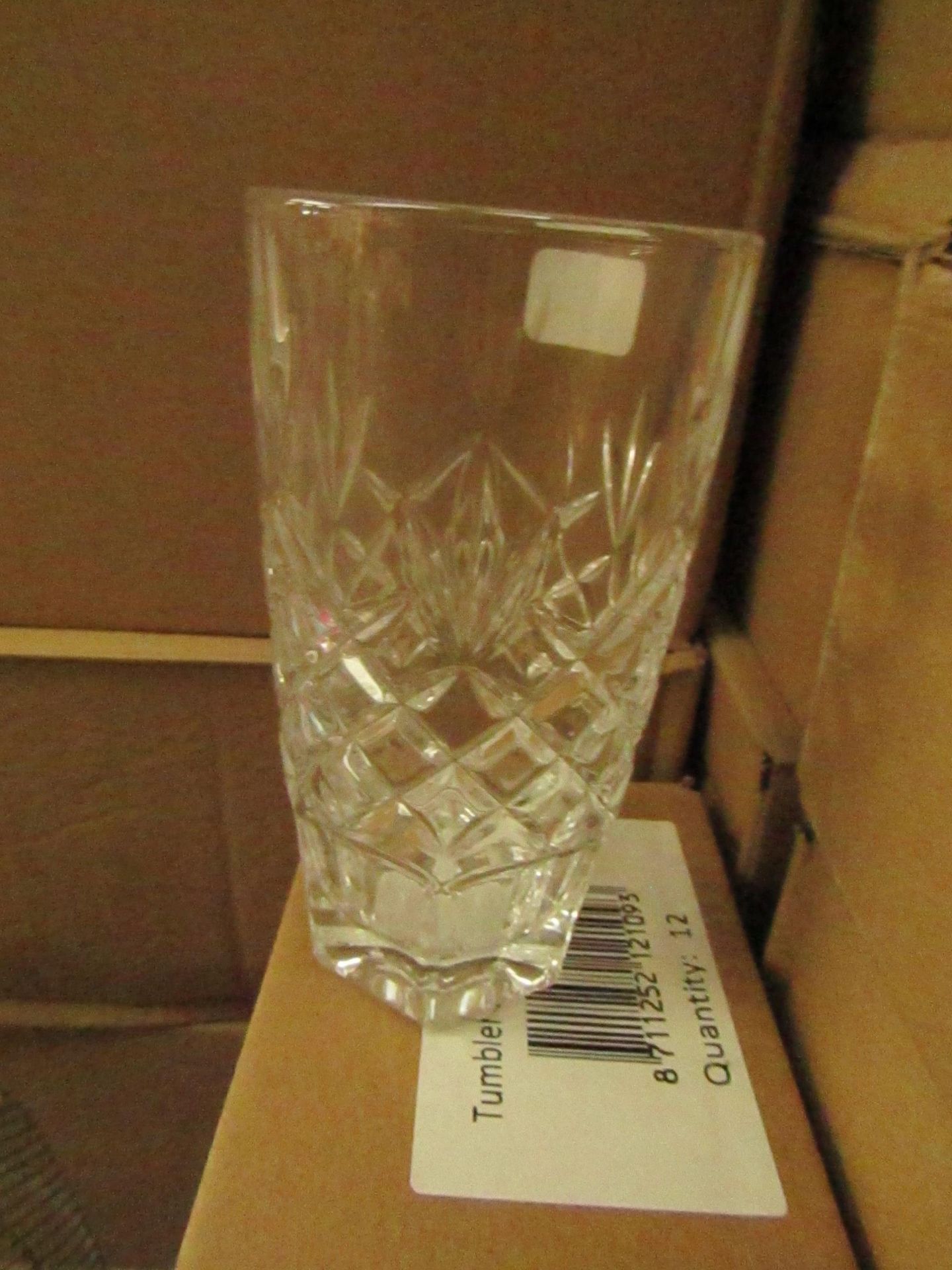 12x Tumbler Glasses - 320ml - New & Boxed.