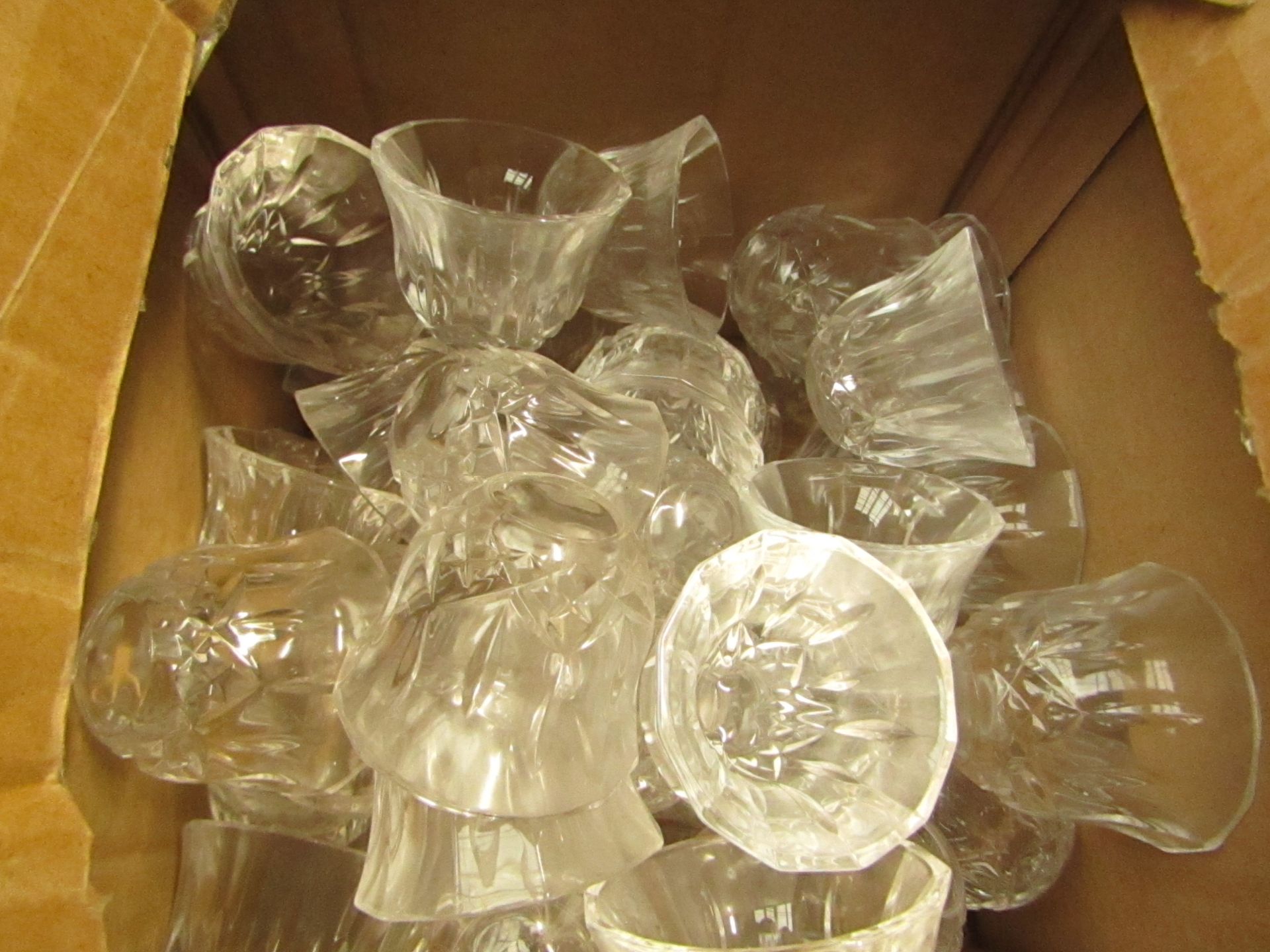 50x Clear Glass Candle Holder (Taper Candle) - All Unused.