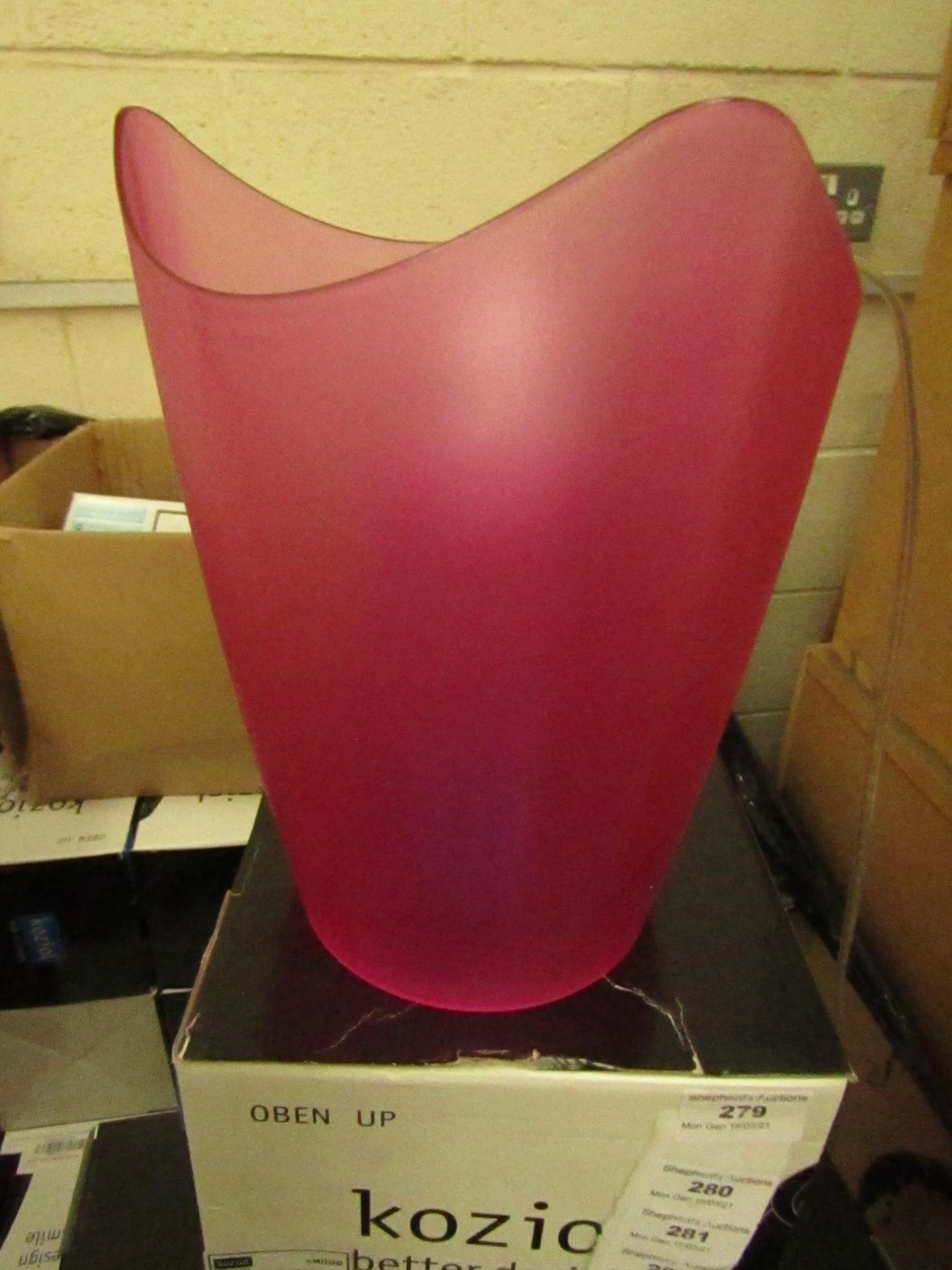 Koziol - Plastic Pink Desk Lamp (EU Plug) - New & Boxed.