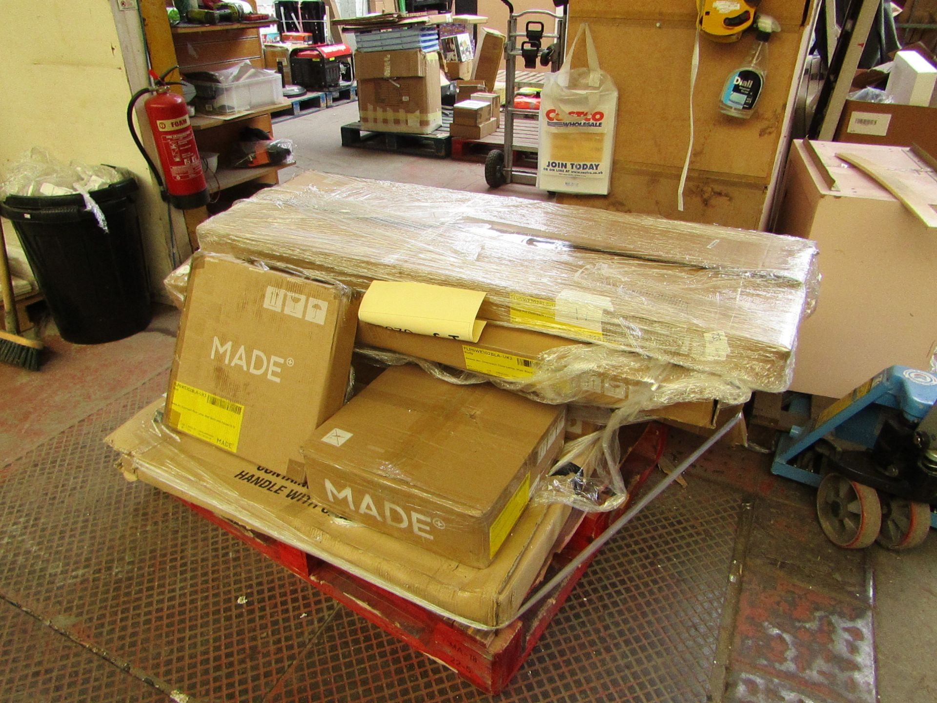 | 1X | PALLET OF FAULTY / MISSING PARTS / DAMAGED CUSTOMER RETURNS MADE.COM STOCK UNMANIFESTED |