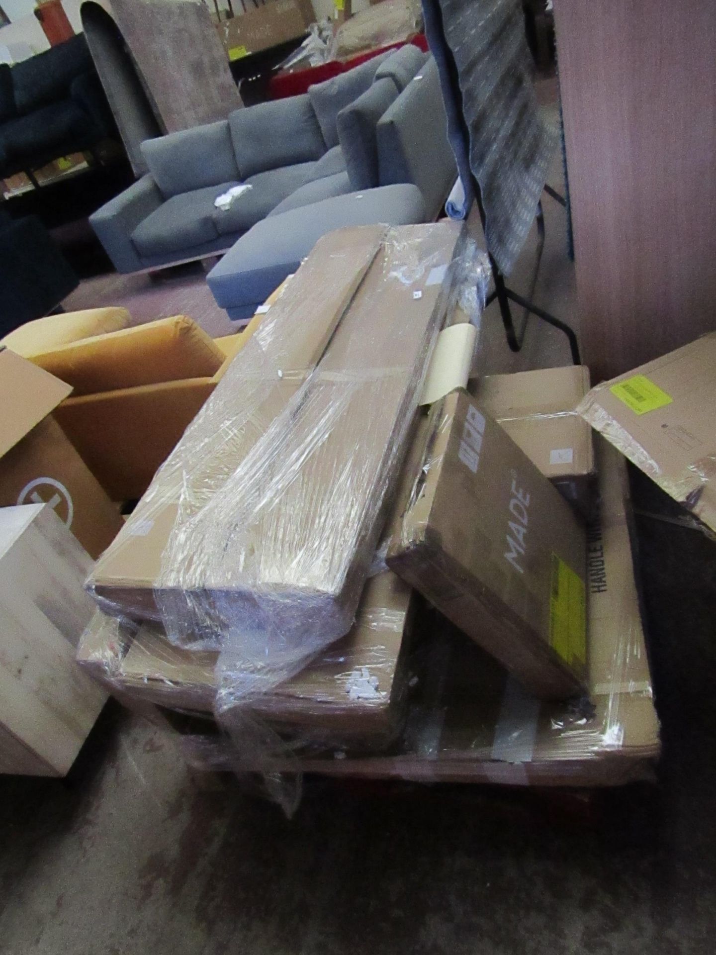 | 1X | PALLET OF FAULTY / MISSING PARTS / DAMAGED CUSTOMER RETURNS MADE.COM STOCK UNMANIFESTED |