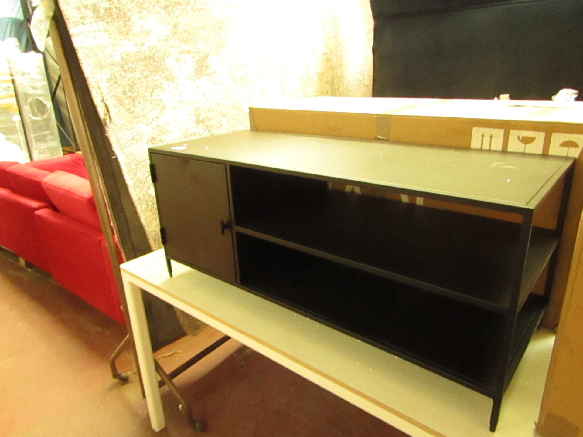 | 1X | MADE.COM SOLOMON CPMPACT TV UNIT | MAY HAVE A FEW MINOR MARKS IF INSPECTED CLOSELY BUT