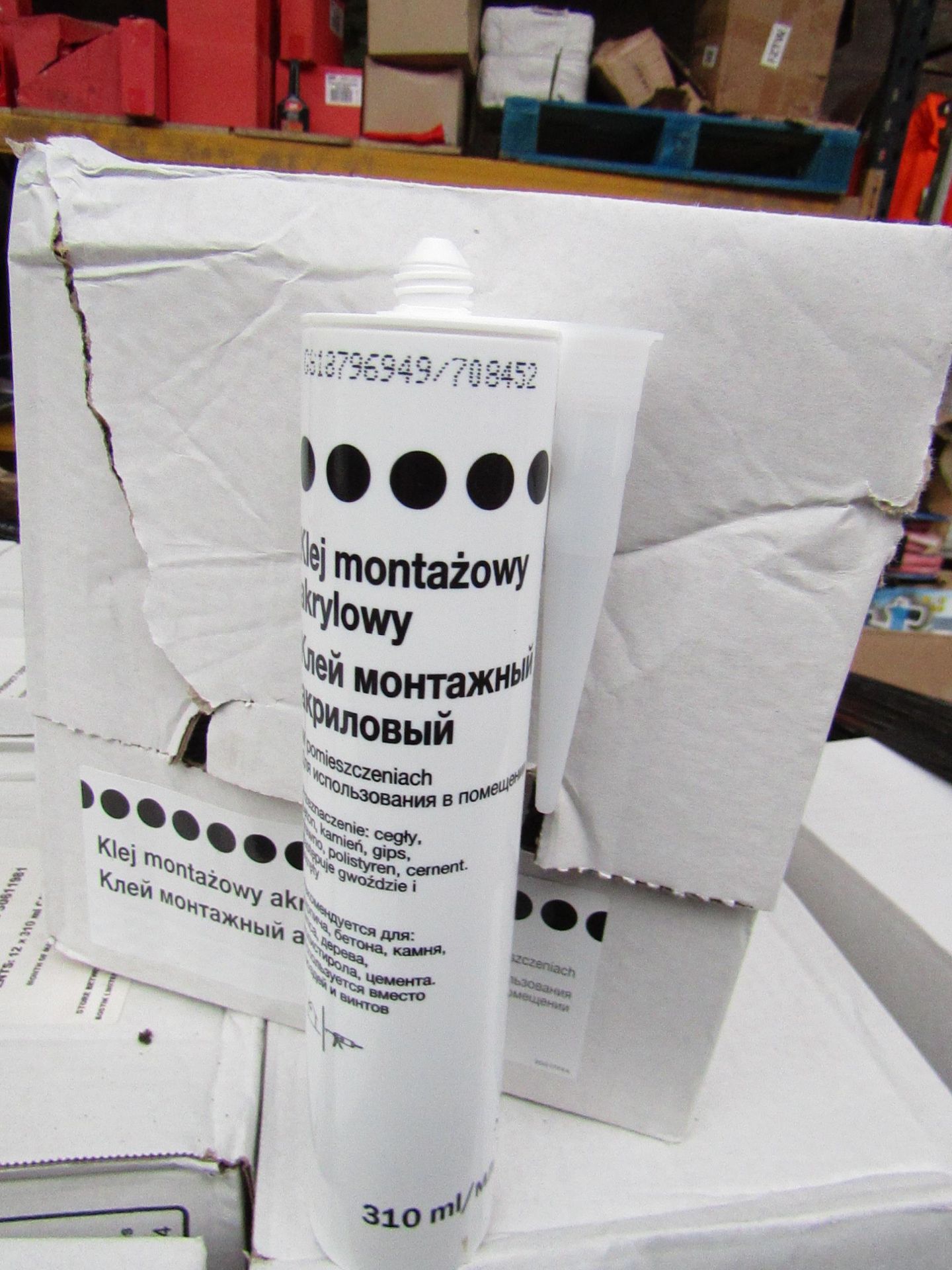 12x Acrylic Adhesive - Suitable for Stone/Plaster/Cement 310ml Tubes - Unused & Boxed.