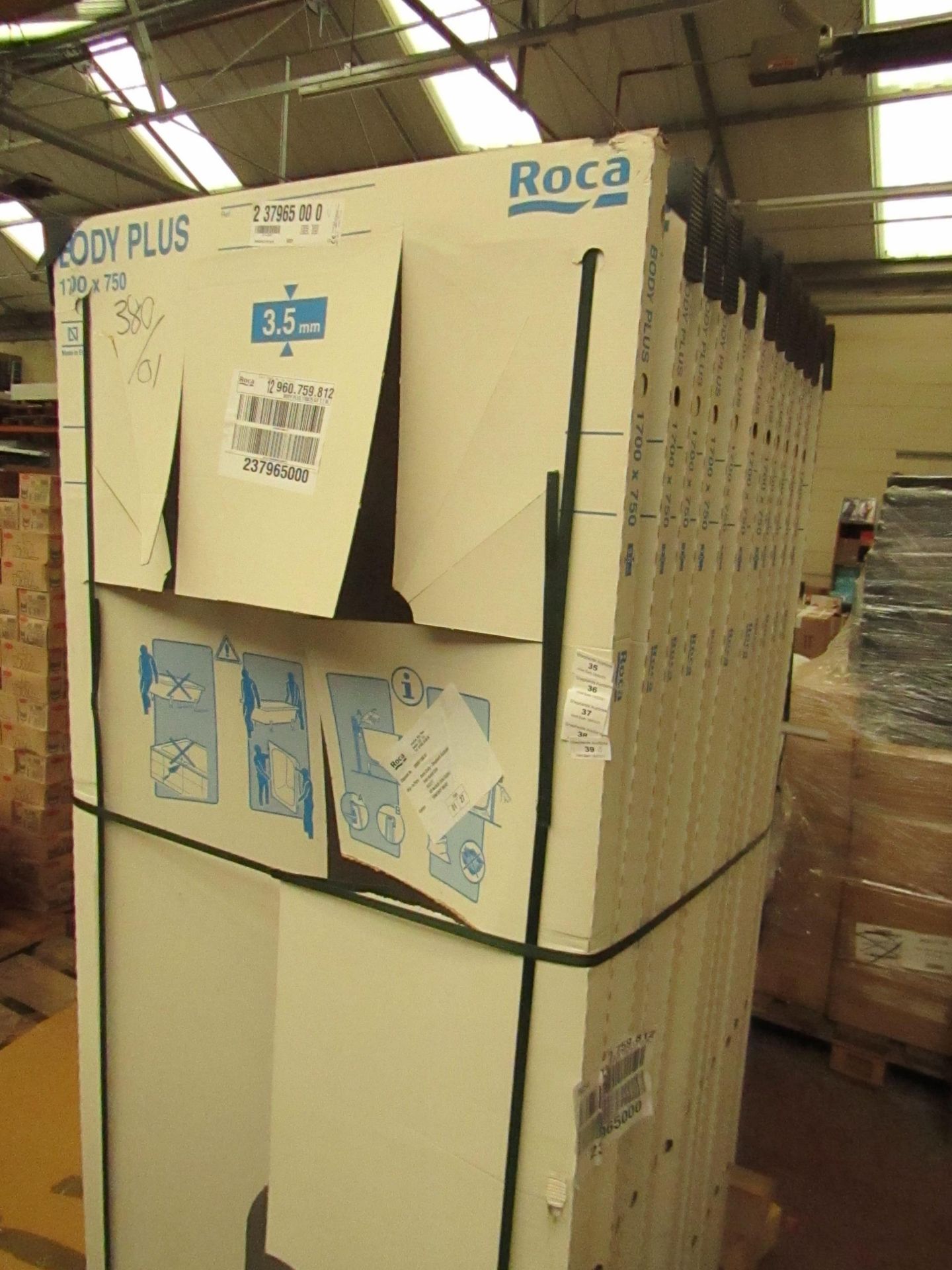 Roca Body Plus 1700 x 750 bath, new and packaged. Includes feet if necessary