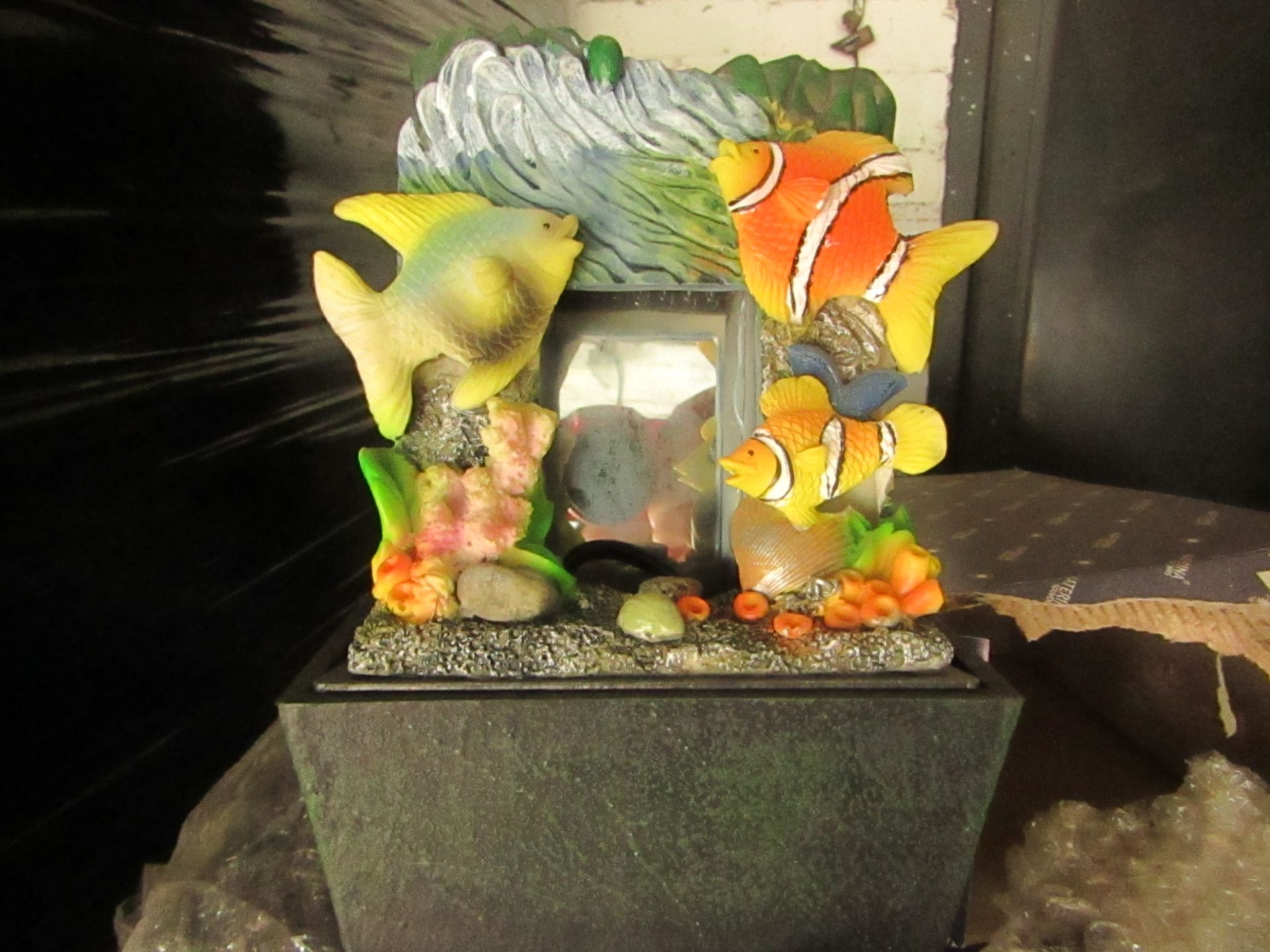 A Pallet of approx 100 Small Fish themed water features, look unused but all unchecked