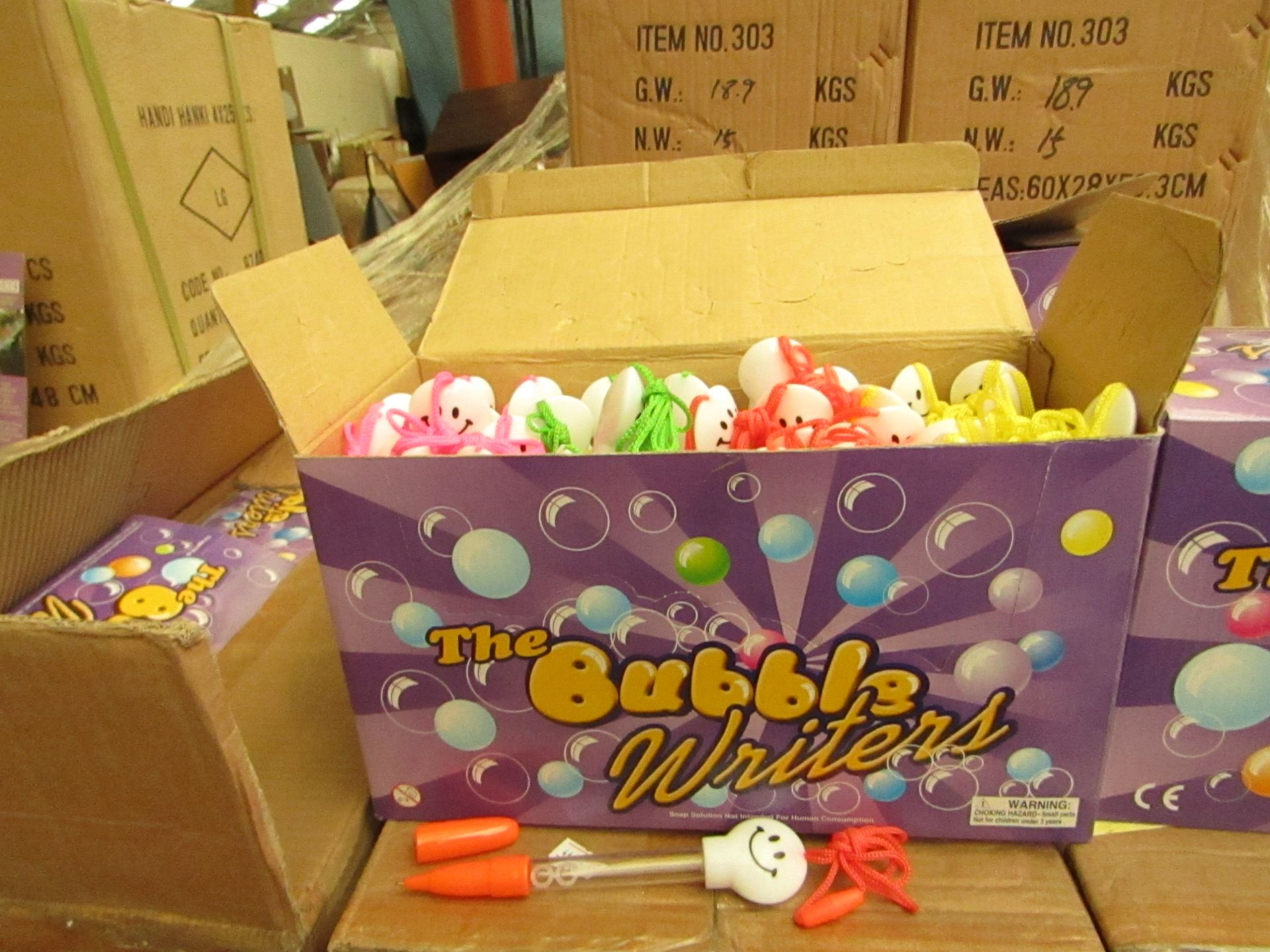 2 x Boxes of 48 per box The Bubble Writers Pens - Boxed.