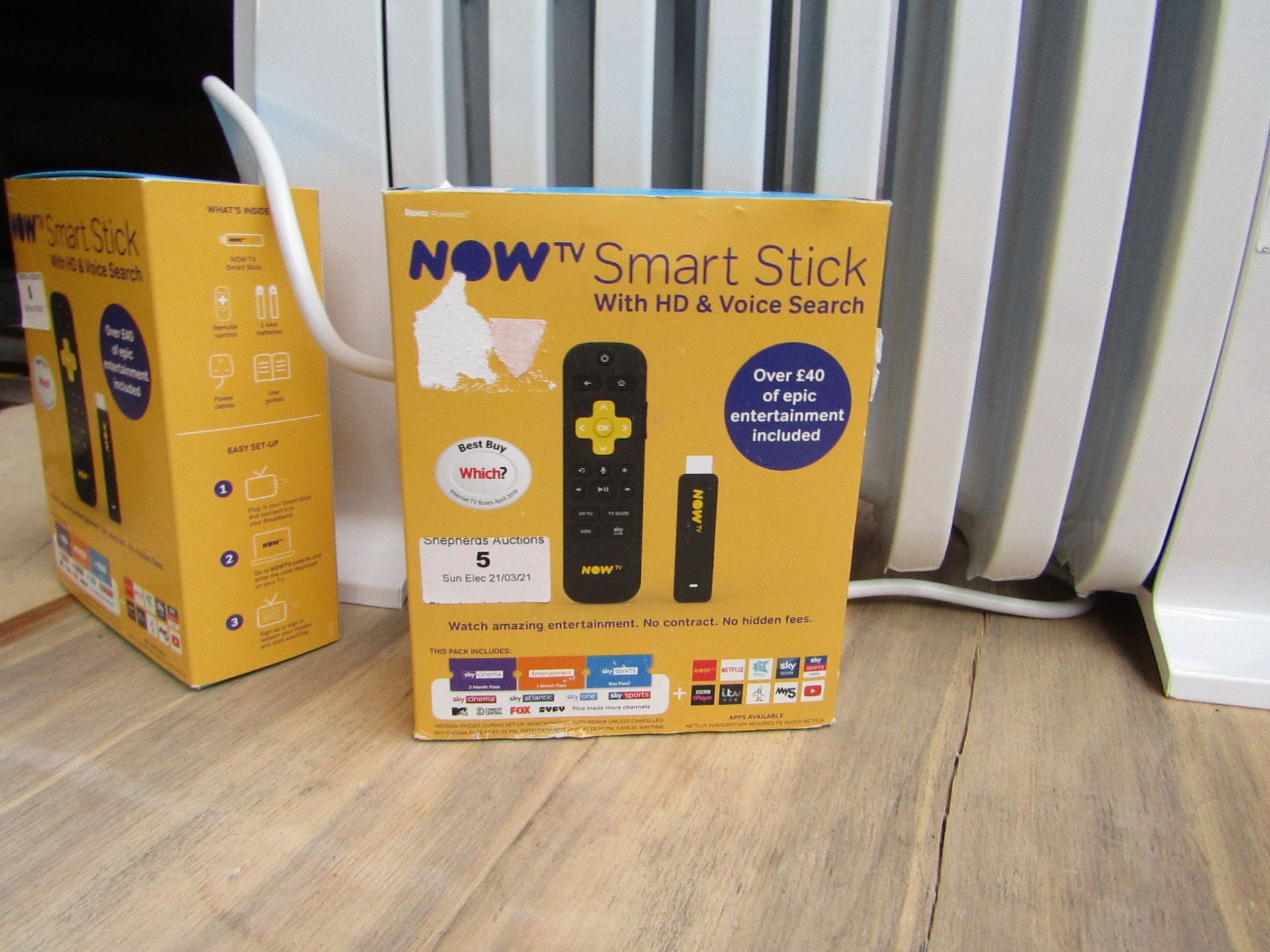 Now Tv smart stick with HD and Voice search, Unchecked in original box