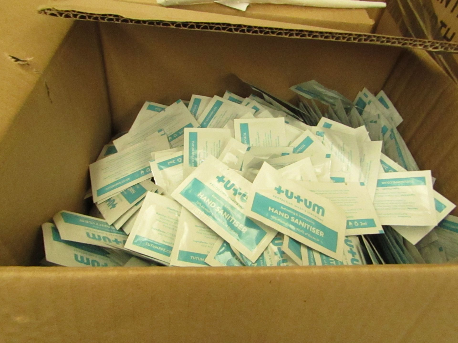 2000x Rickamore Enterprises - 2ml Hand Sanitiser Gel Sachets - Unused & Boxed.