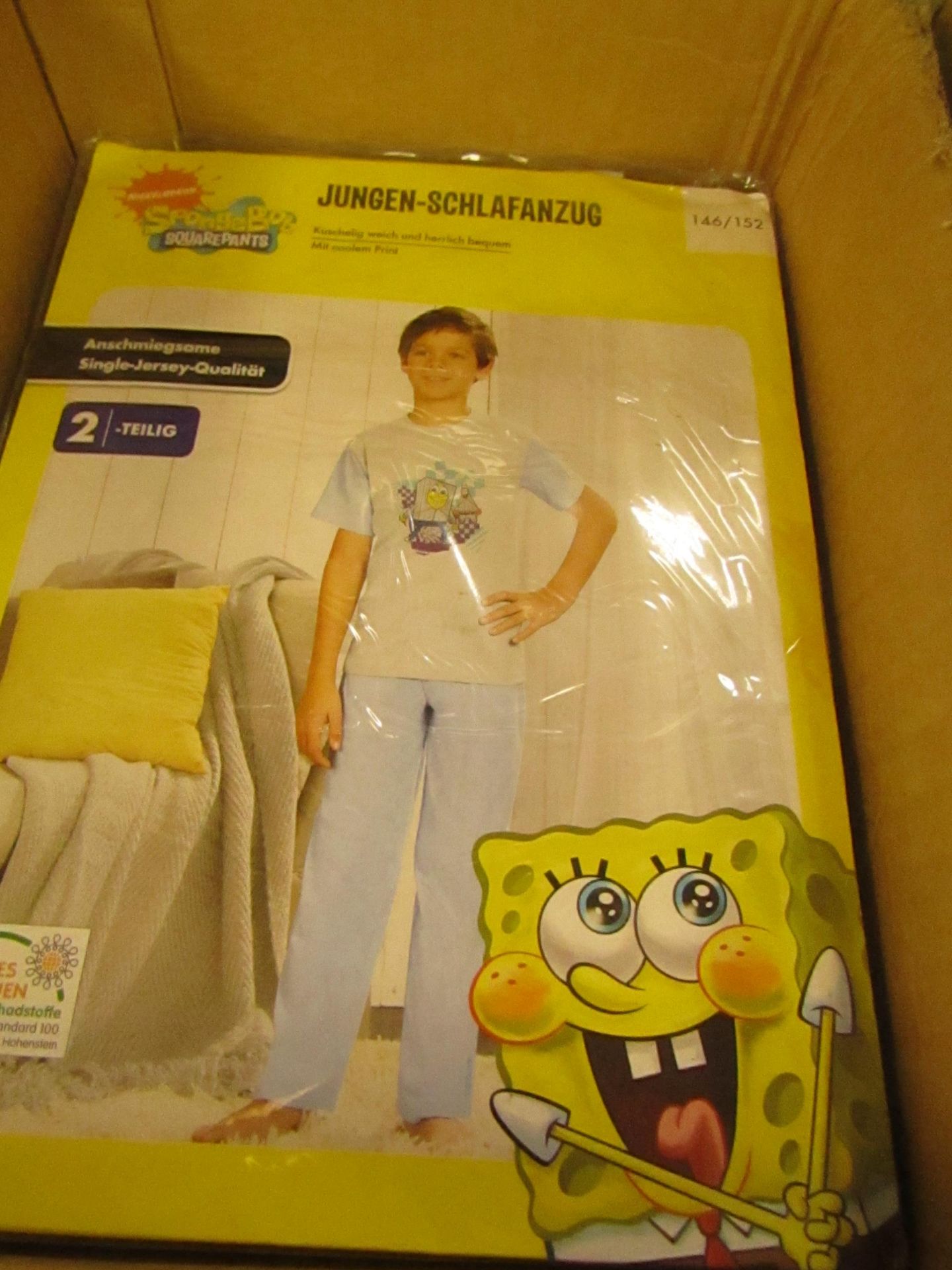 Spongebob Pyjamas Aged 10-12yrs New In Packaging