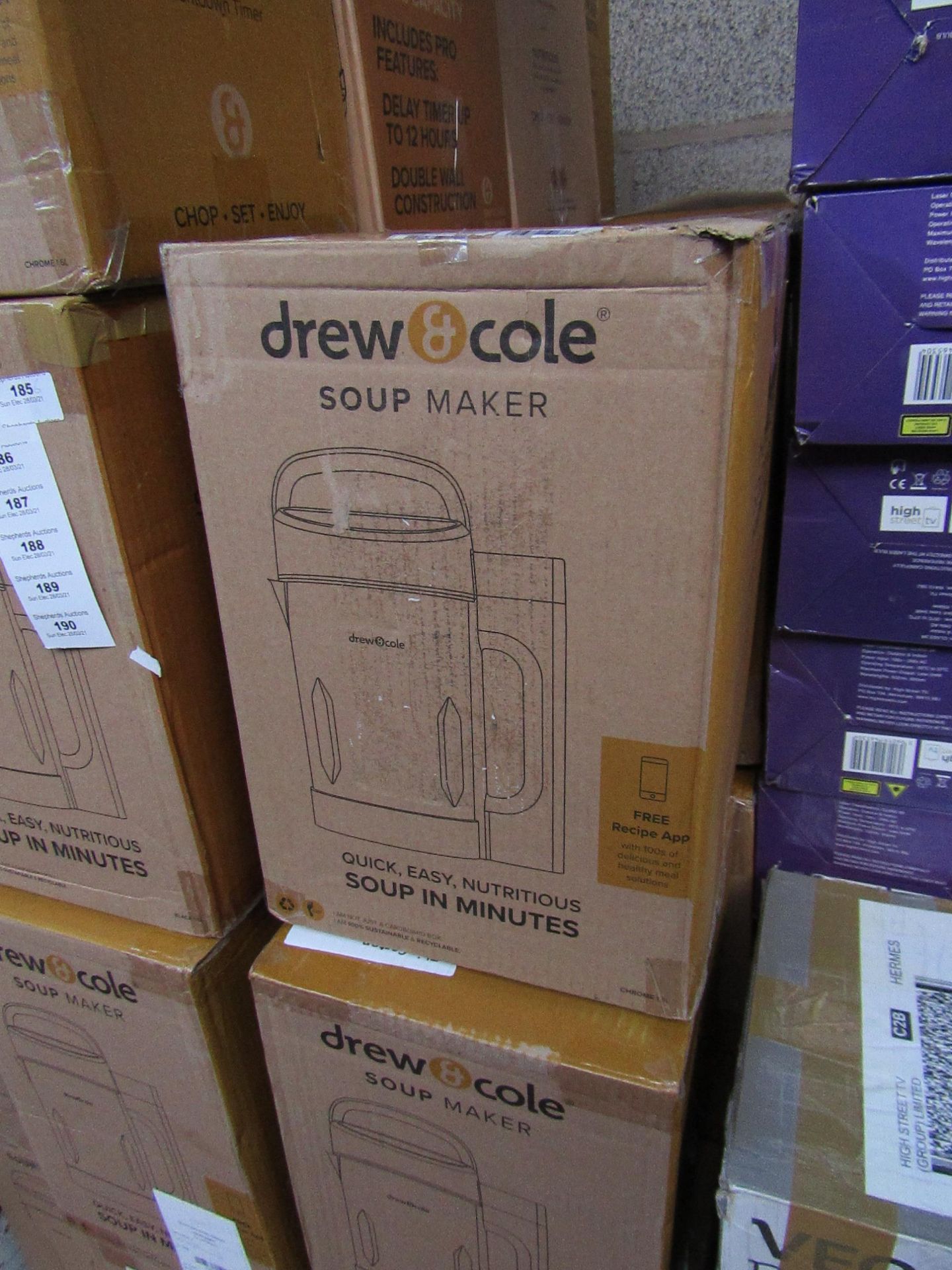 | 6X | DREW AND COLE SOUP CHEF | BOXED AND UNCHECKED | NO ONLINE RESALE | SKU C5060541516809 |