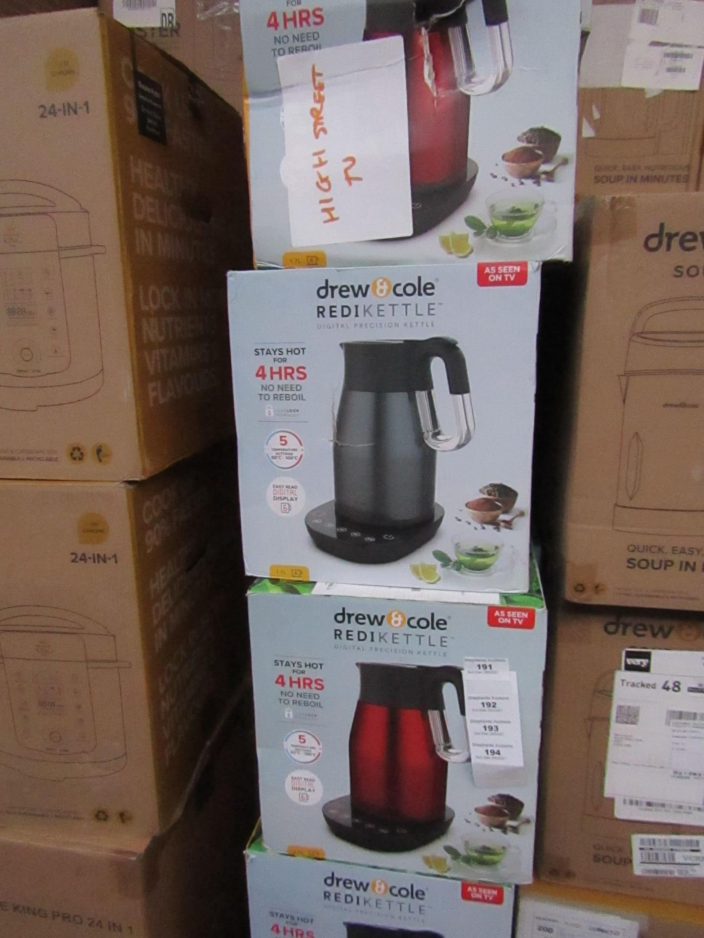 | 6X | DREW AND COLE REDI KETTLE | UNCHECKED AND BOXED | NO ONLINE RESALE | SKU C5060541513587 | RRP