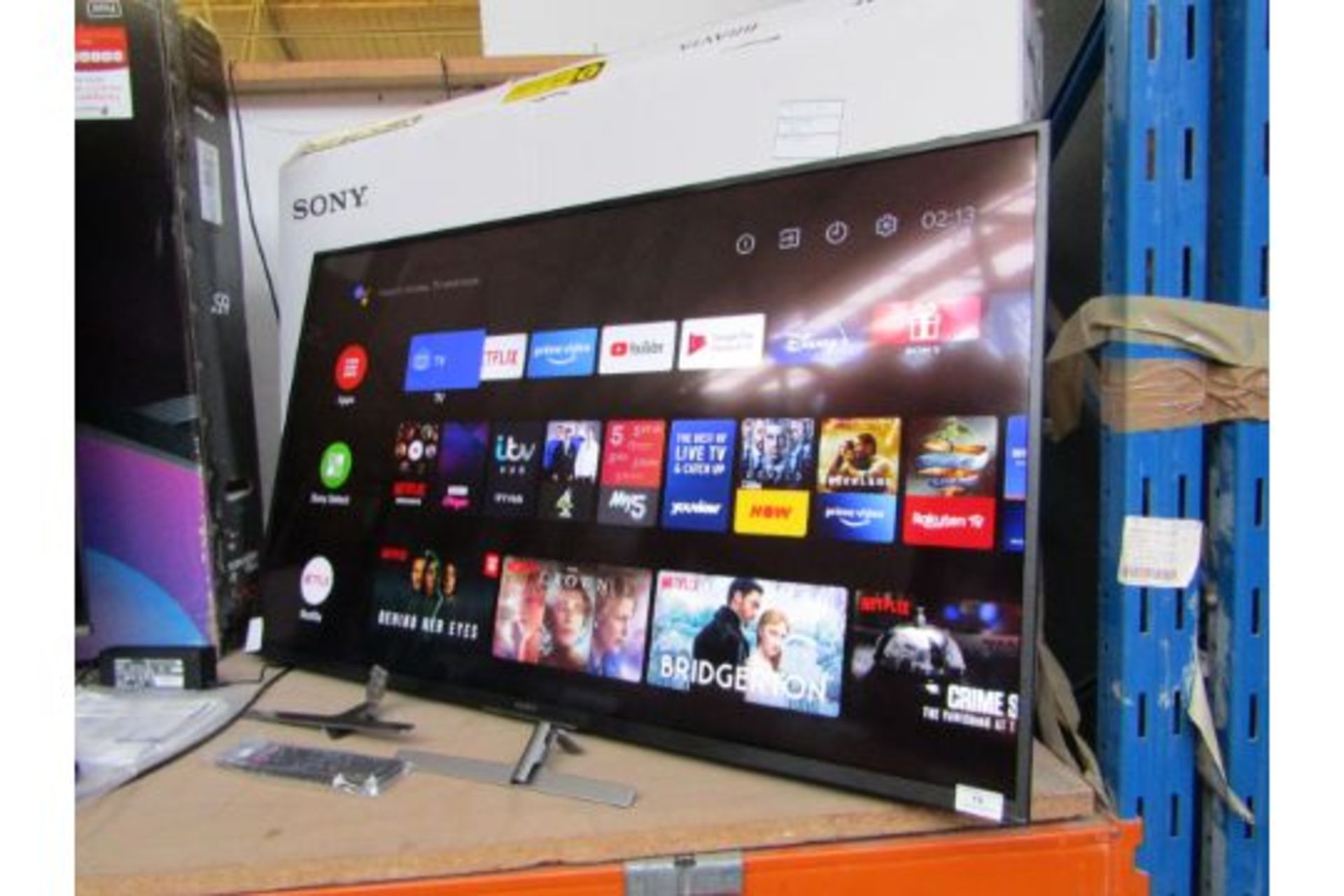 SONY KD49XH8196BU 49" 4k Ultra HD TV, Tested working as in it comes on and displays a picture, we