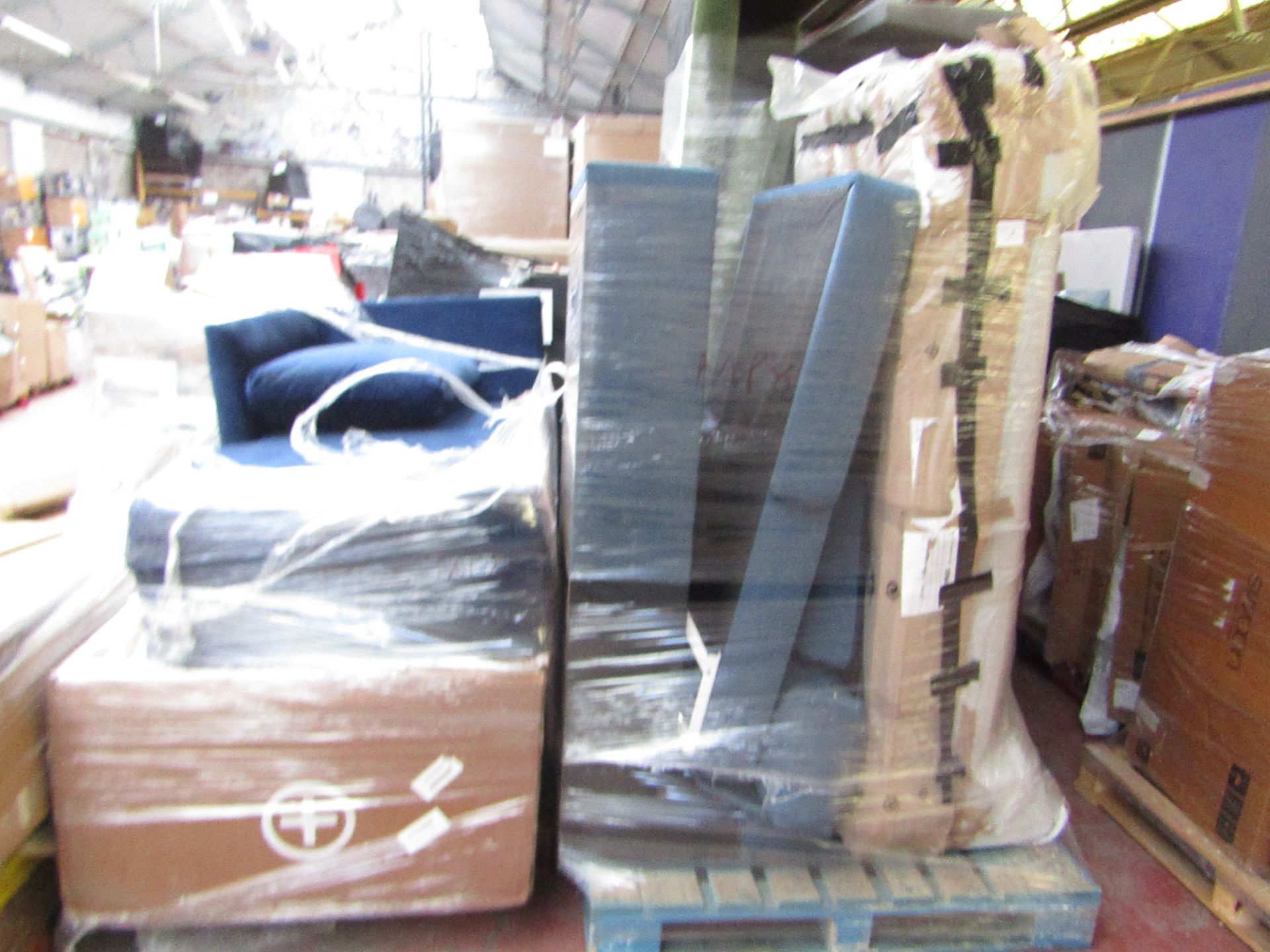 | 3X | PALLETS OF MADE.COM SOFA PARTS STOCK UNMANIFESTED | please note all items and packaging