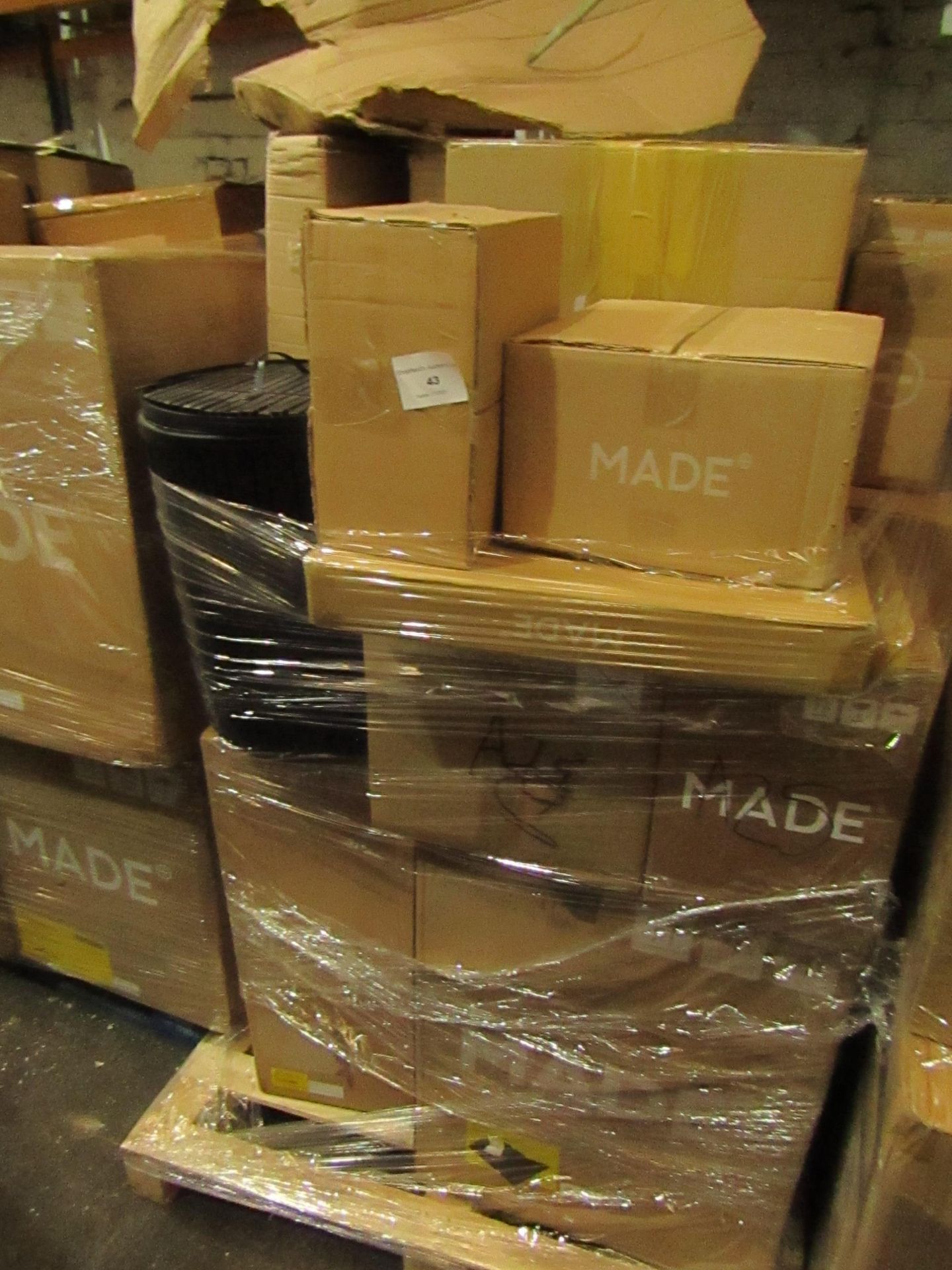 | 1X | PALLET OF FAULTY / MISSING PARTS / DAMAGED CUSTOMER RETURNS MADE.COM STOCK UNMANIFESTED |