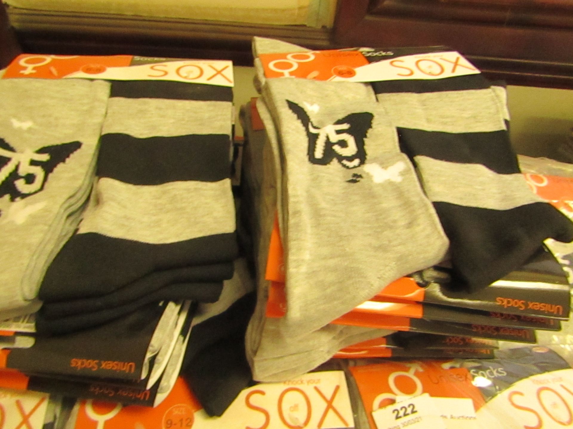 12 X Pairs of Adult Unisex Socks Size 9-12New in Packaging