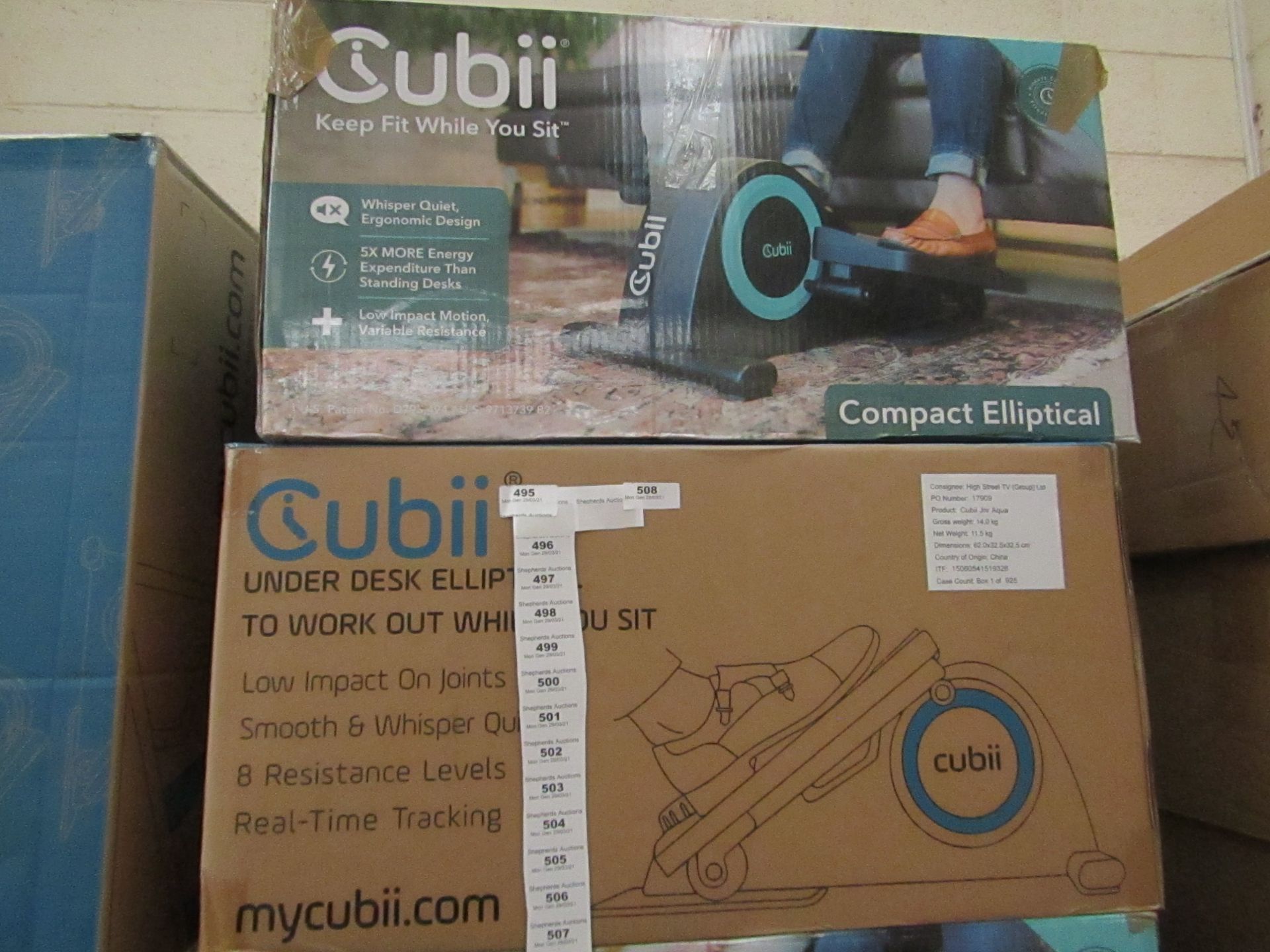 | 1x | CUBII UNDER DESK ELLITICAL WORK OUT | NO ONLINE RESALE | UNCHECKED & BOXED | SKU F3A2-203-