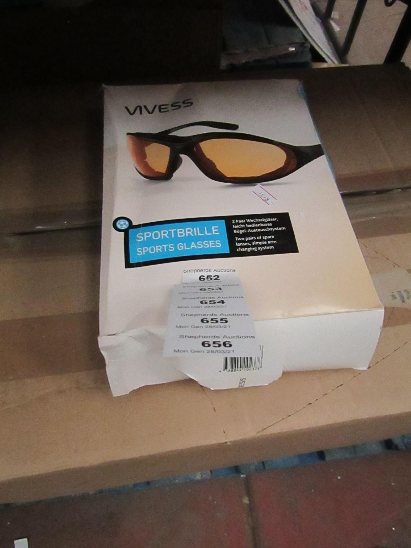 5x Vivess SportBrille Sports Glasses - New & Boxed (but may have damaged packaging)