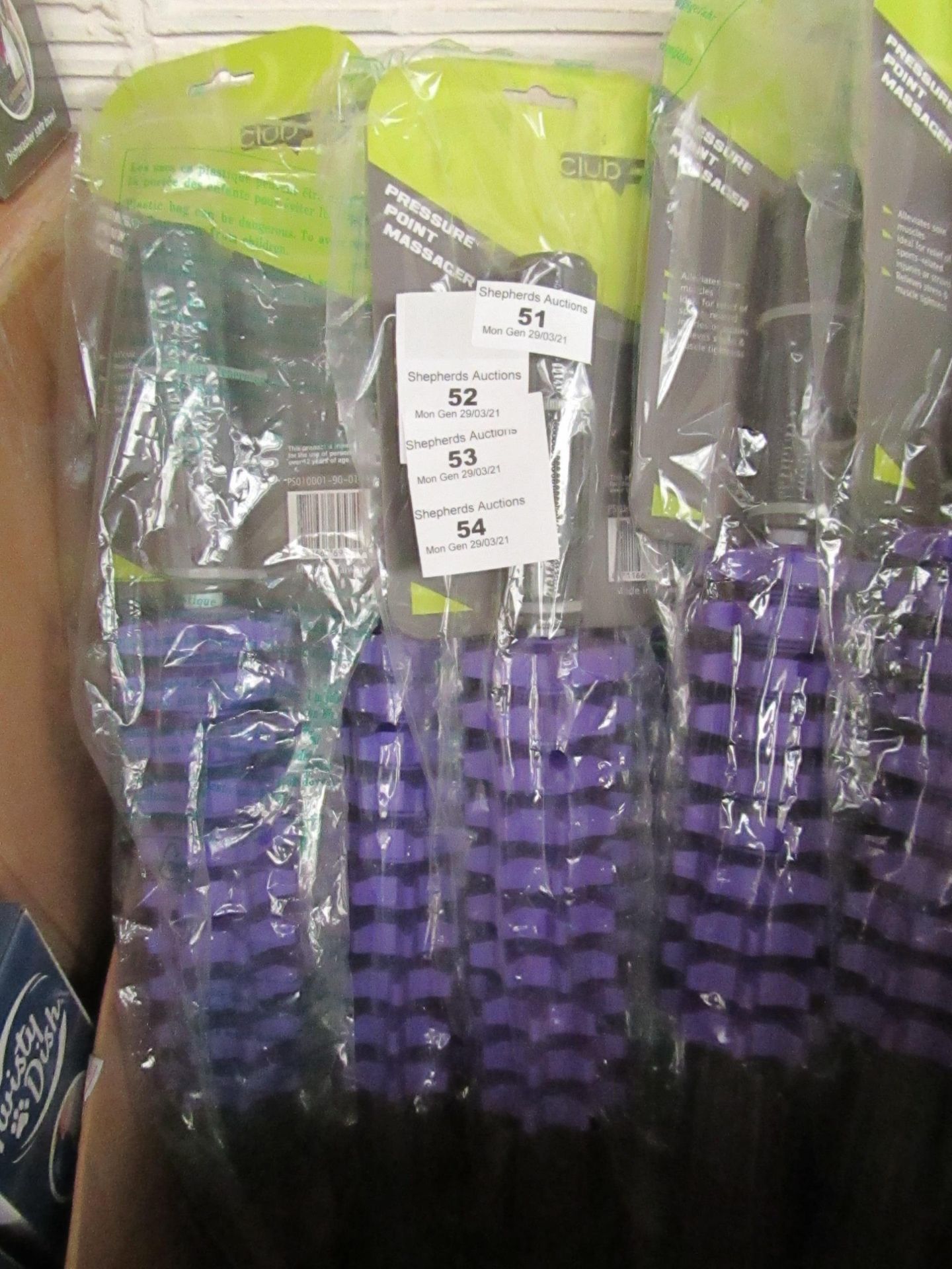 2x Club Fit - Pressure Point Massager (Purple) - New & Packaged.