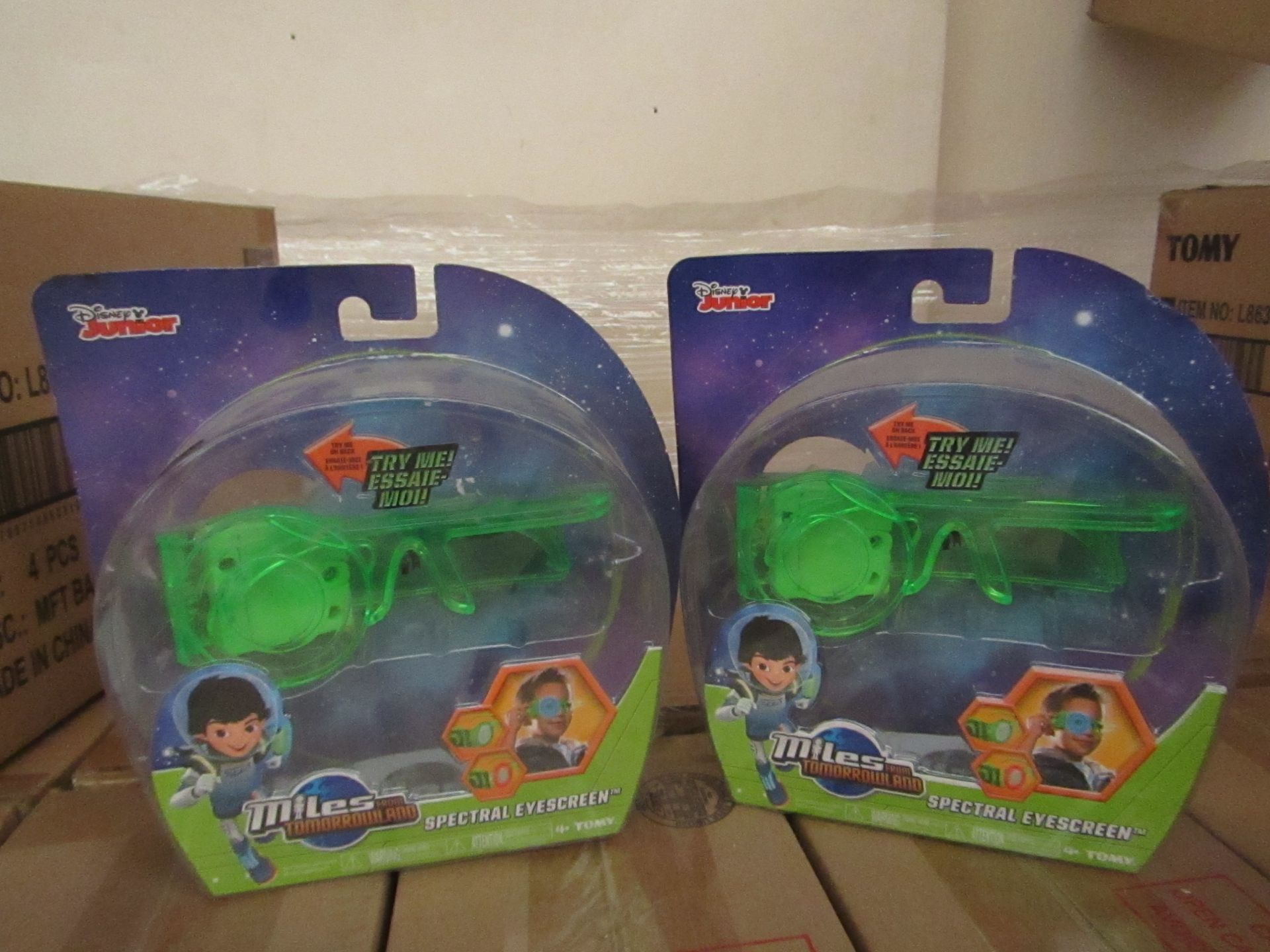 2x Boxes of 4x Disney Miles from Tommrowland - Spectral Eyescreens - RRP £8.99 each on ebay New &