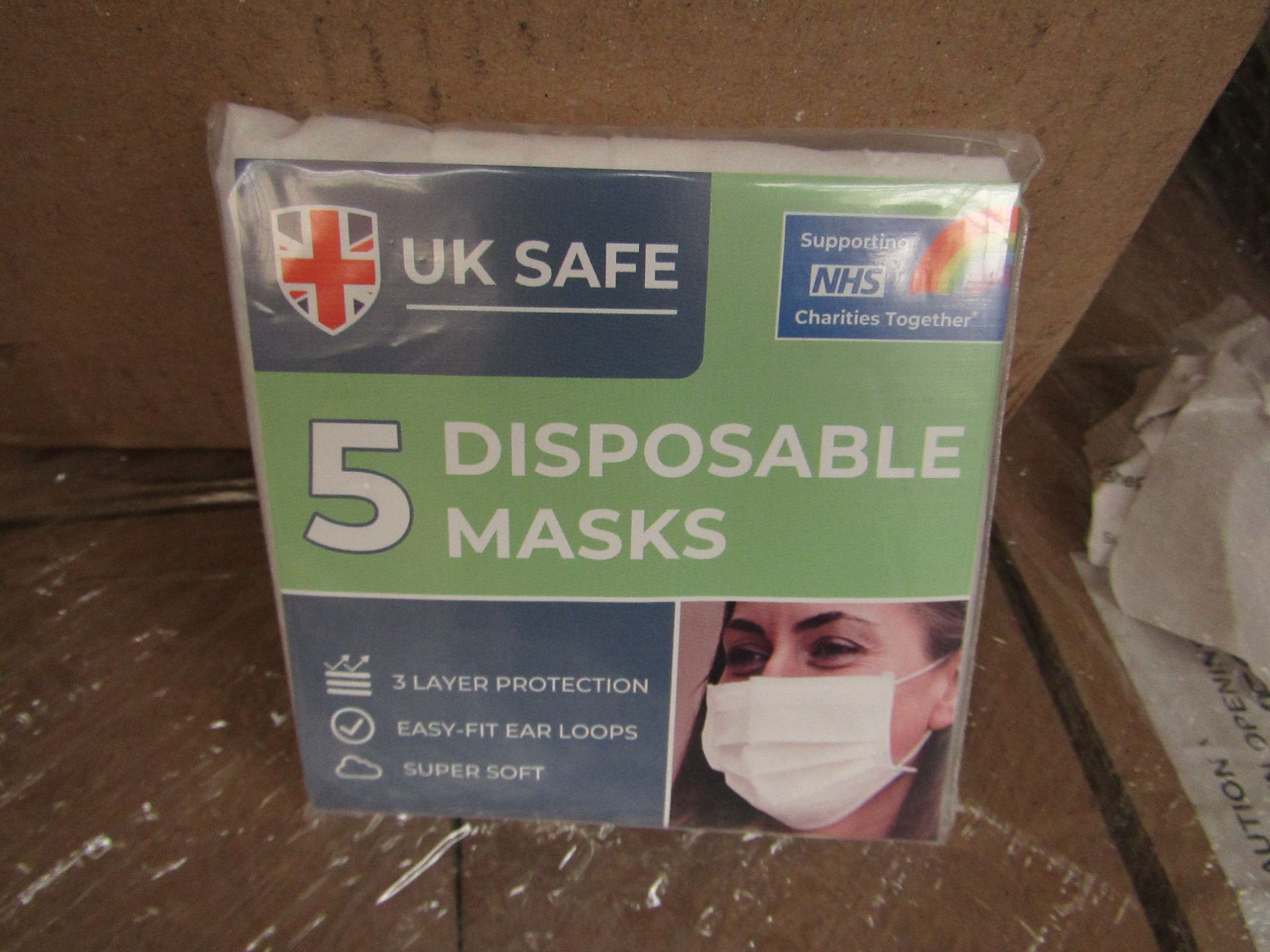 20 x Packs of 5 per pack (100 in total) Uk Safe - 3 Layer Protection Soft Easy Fit Loops