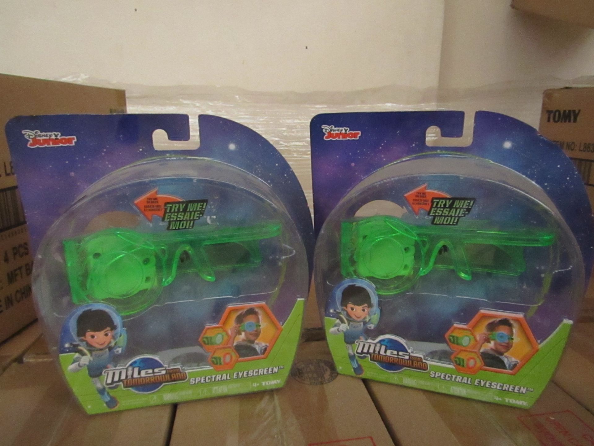 2x Boxes of 4x Disney Miles from Tommrowland - Spectral Eyescreens - RRP £8.99 each on ebay New &