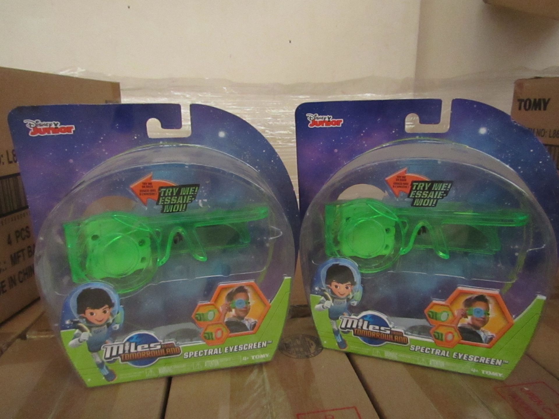 2x Boxes of 4x Disney Miles from Tommrowland - Spectral Eyescreens - RRP £8.99 each on ebay New &