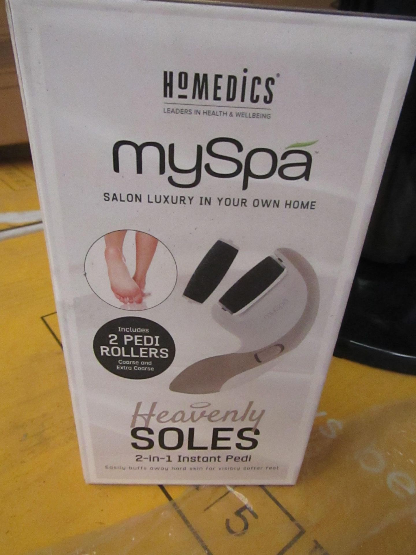 6 x Homedics - My Spa Heavenly soles 2 in 1 instant Pedi - Unused & Boxed.