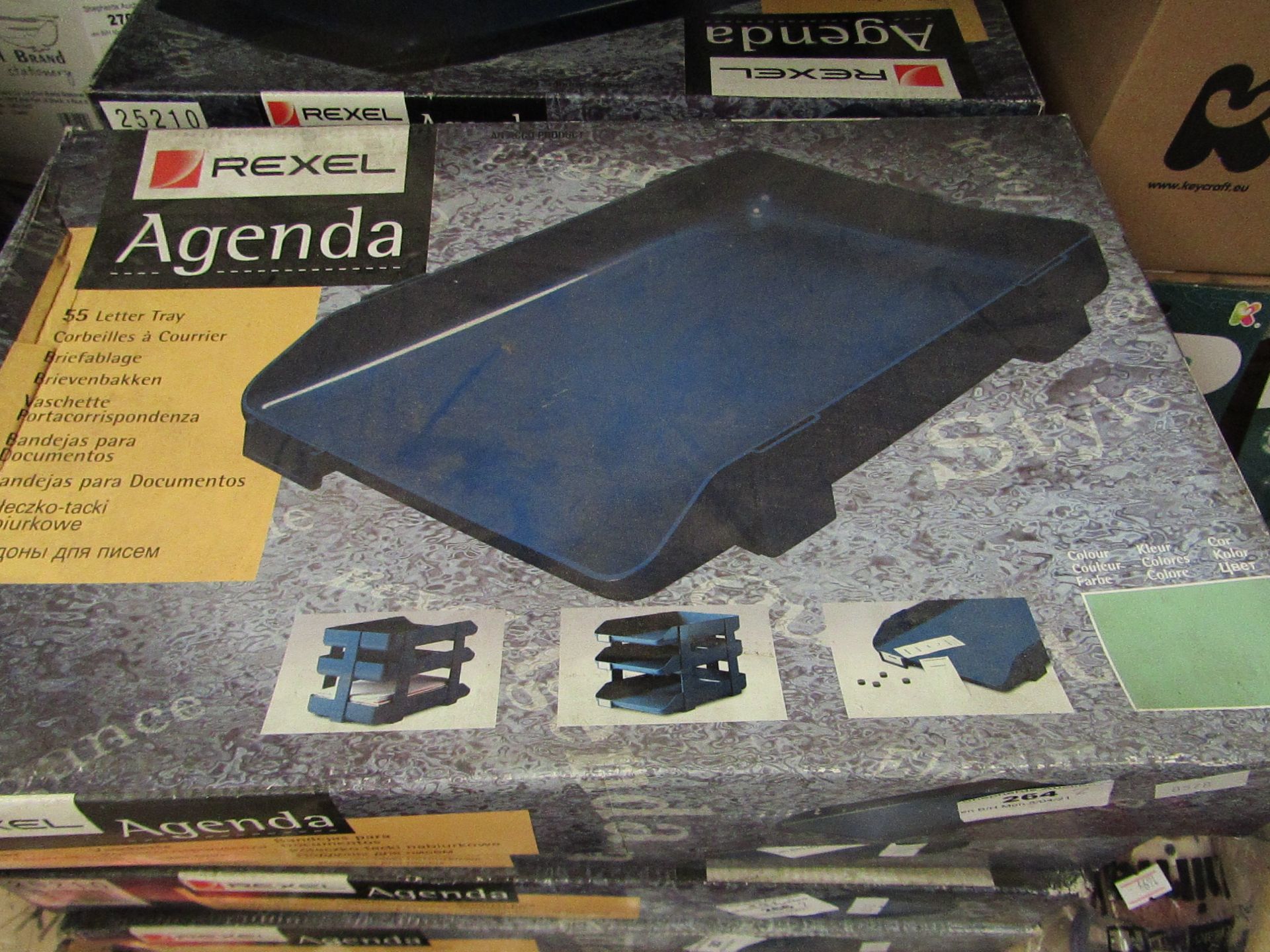 2x Rexel - Agenda 55 Letter Tray - Unchecked & Boxed.