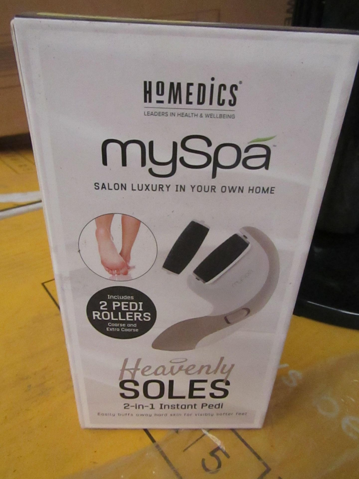 6 x Homedics - My Spa Heavenly soles 2 in 1 instant Pedi - Unused & Boxed.